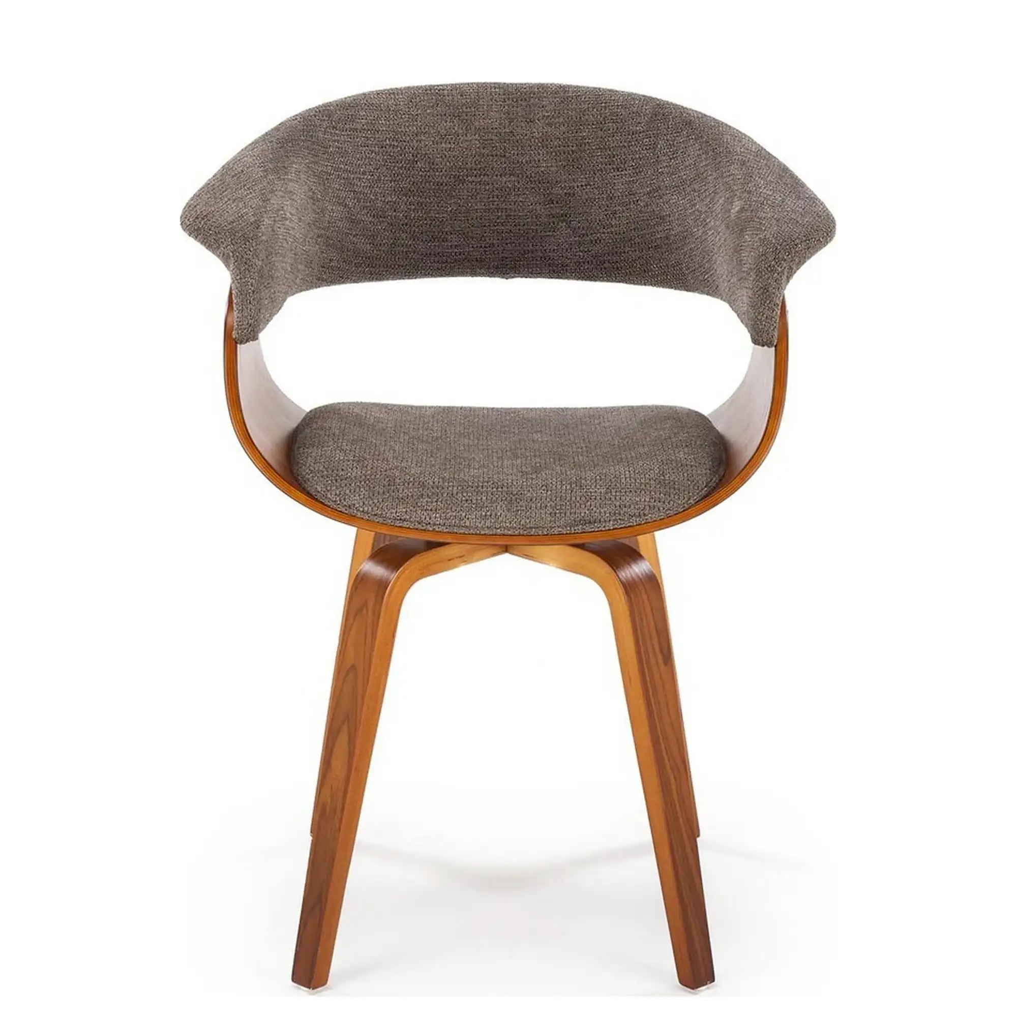 Scaun K545, gri/nuc, stofa clasica/placaj, 63x53x83 cm