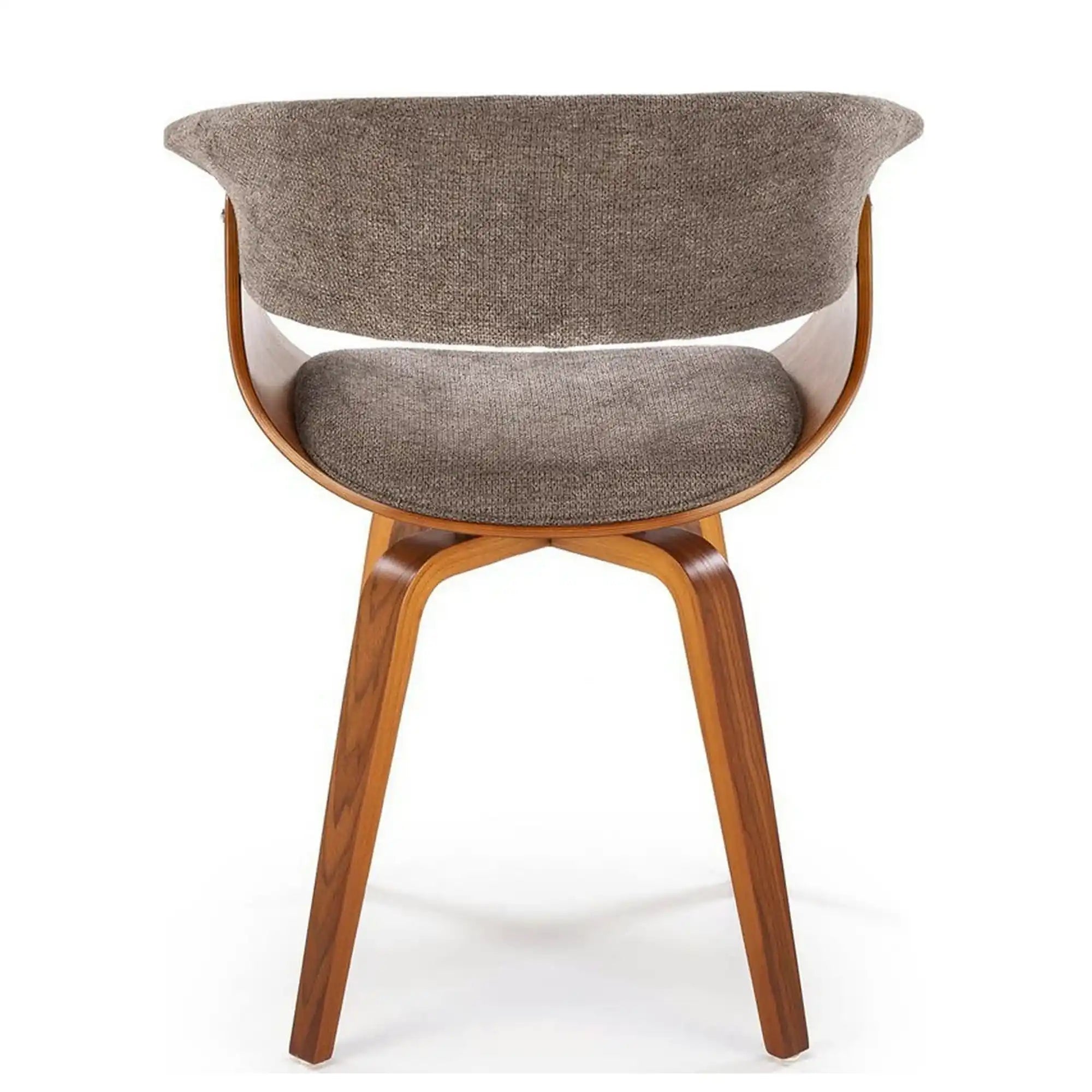 Scaun K545, gri/nuc, stofa clasica/placaj, 63x53x83 cm