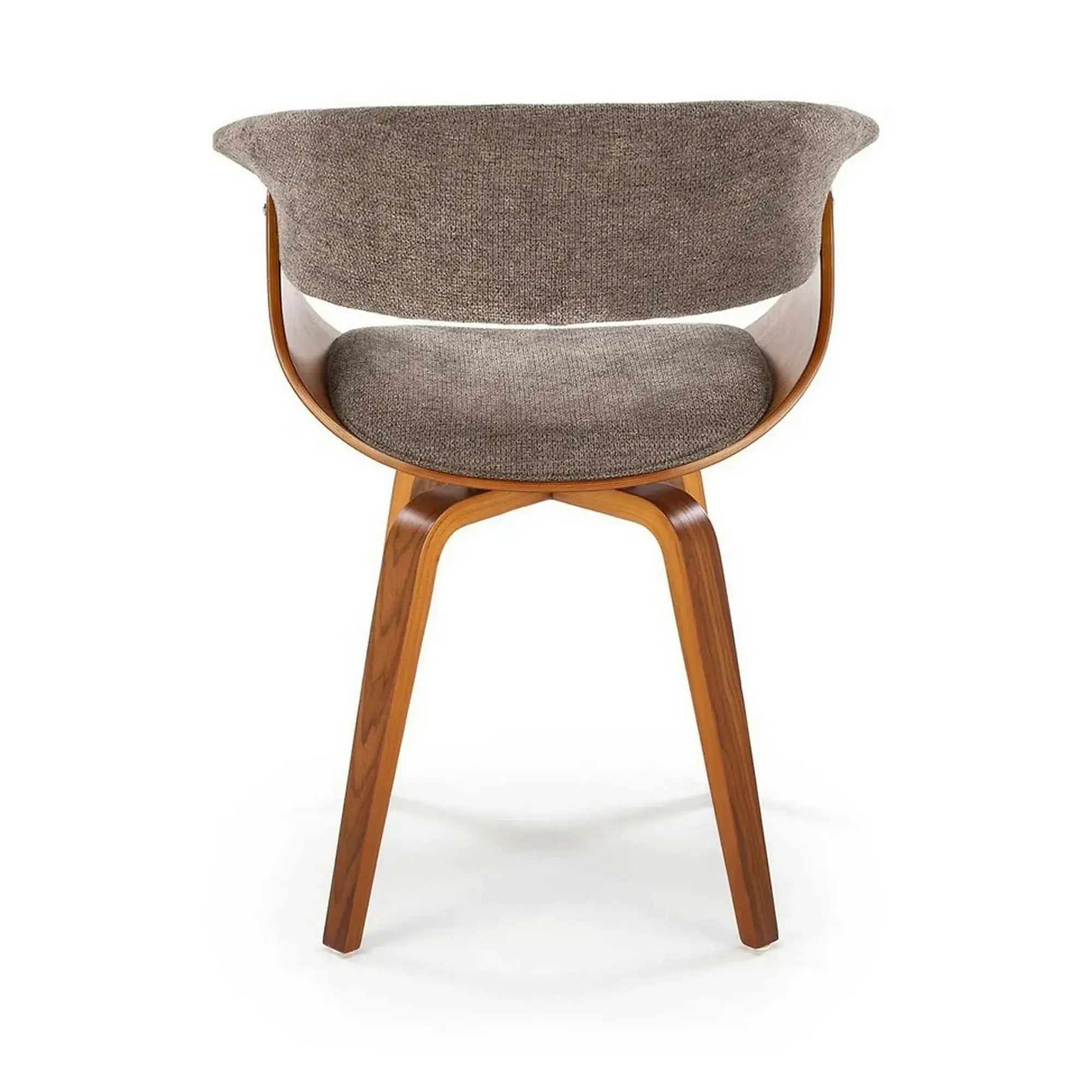 Scaun K545, gri/nuc, stofa clasica/placaj, 63x53x83 cm