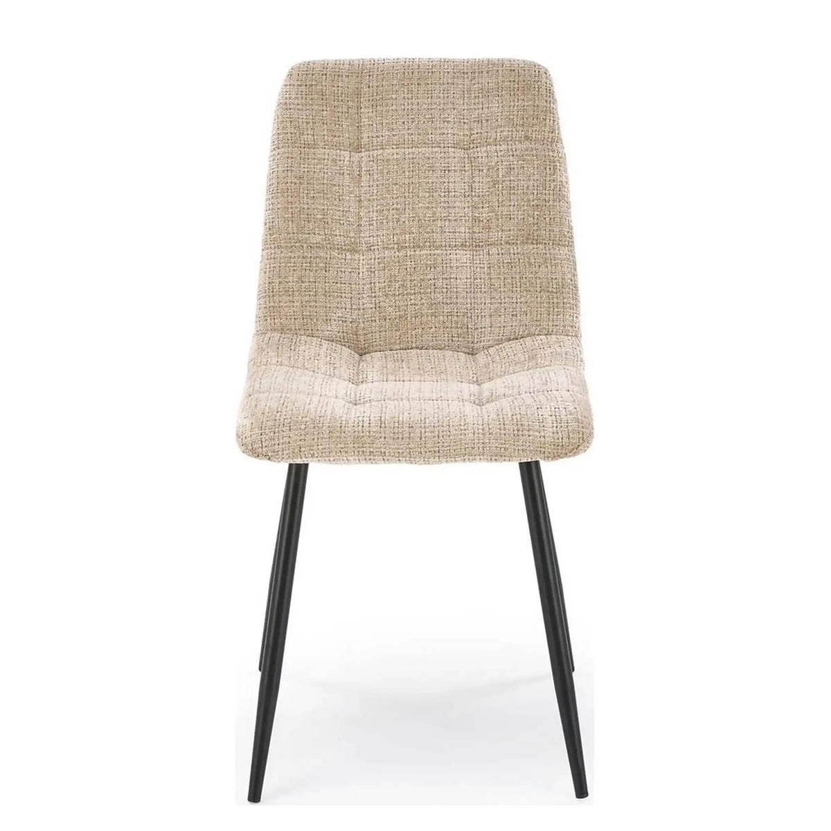 Scaun K547, bej/negru, stofa clasica/metal, 45x53x87 cm