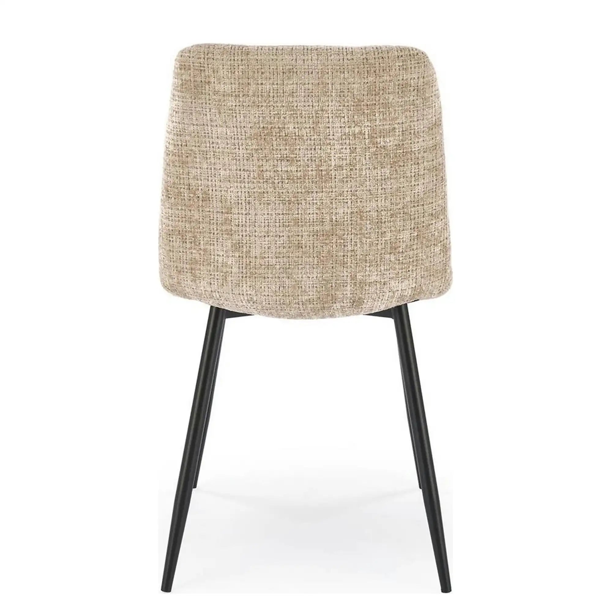 Scaun K547, bej/negru, stofa clasica/metal, 45x53x87 cm