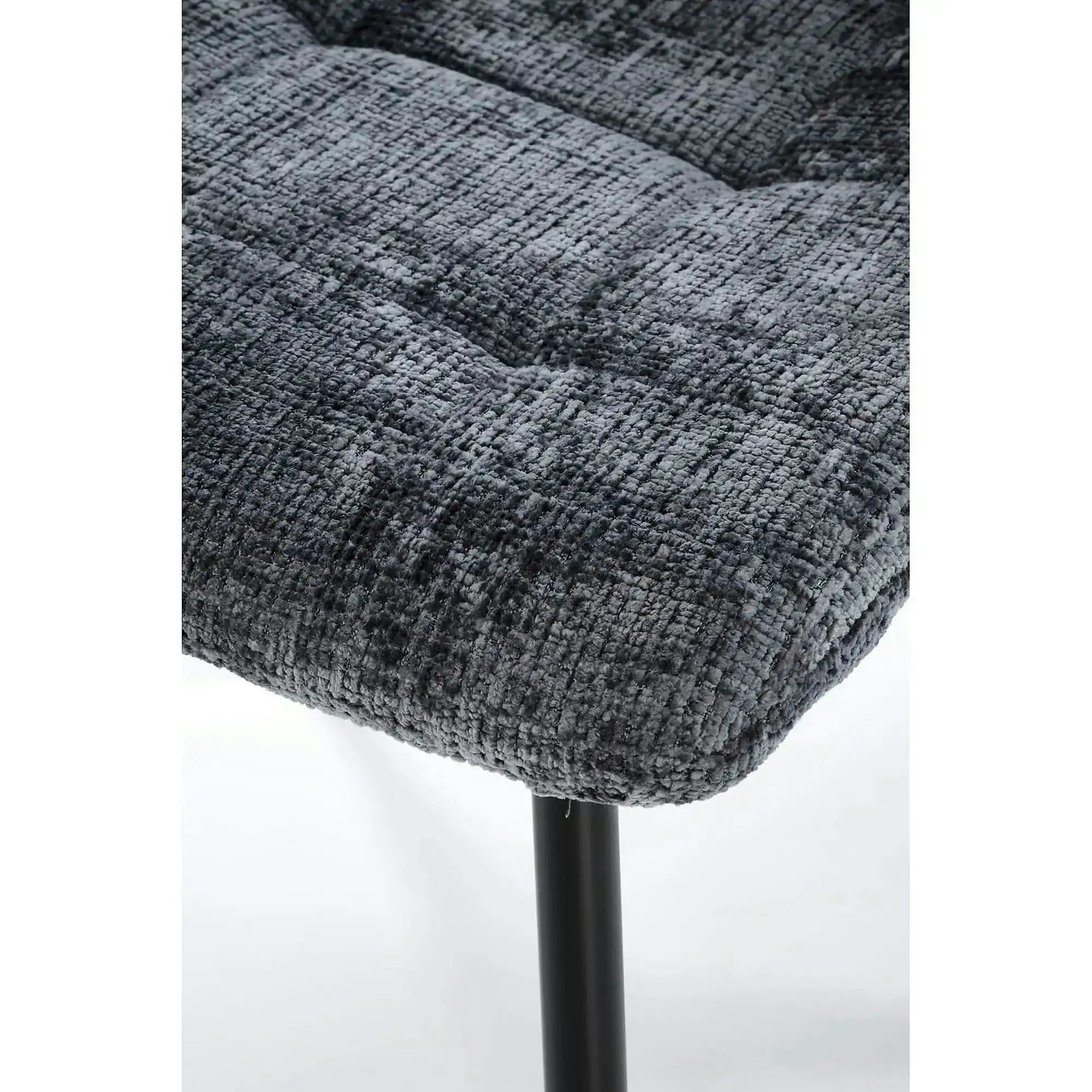 Scaun K547, gri/negru, stofa clasica/metal, 45x53x87 cm