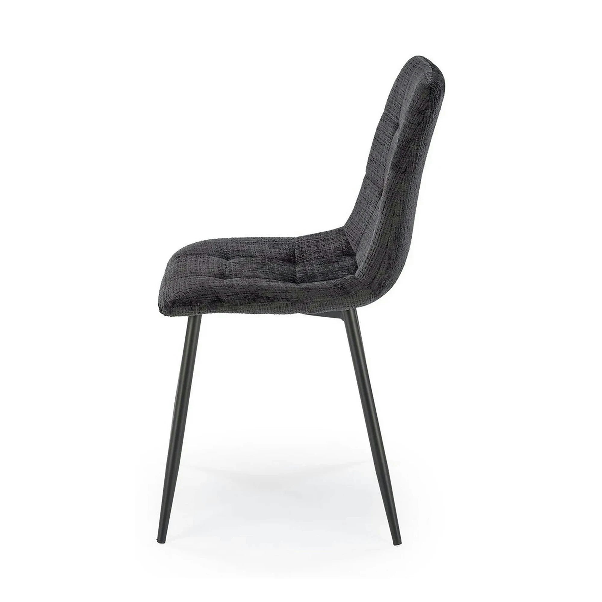 Scaun K547, negru, stofa clasica/metal, 45x53x87 cm