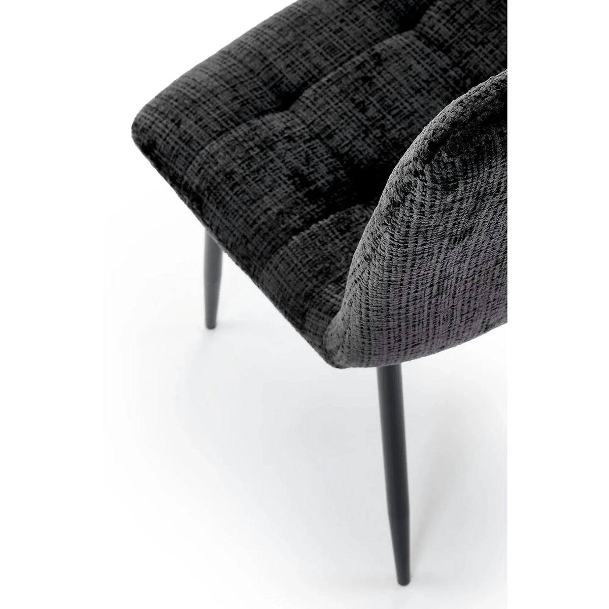 Scaun K547, negru, stofa clasica/metal, 45x53x87 cm