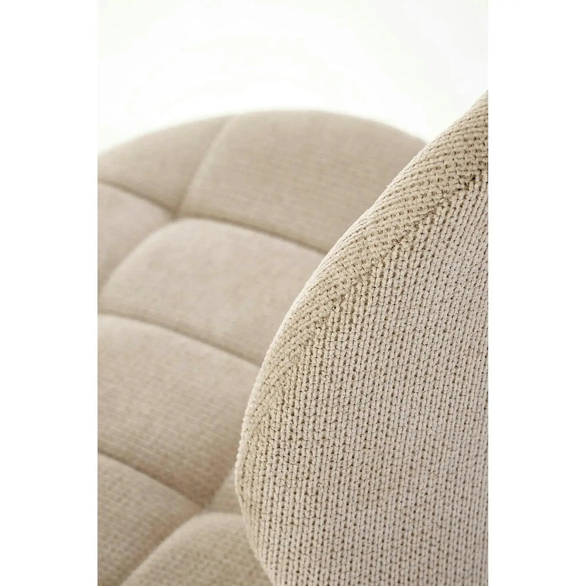 Scaun K548, bej/negru, stofa clasica/metal, 47x55x84 cm