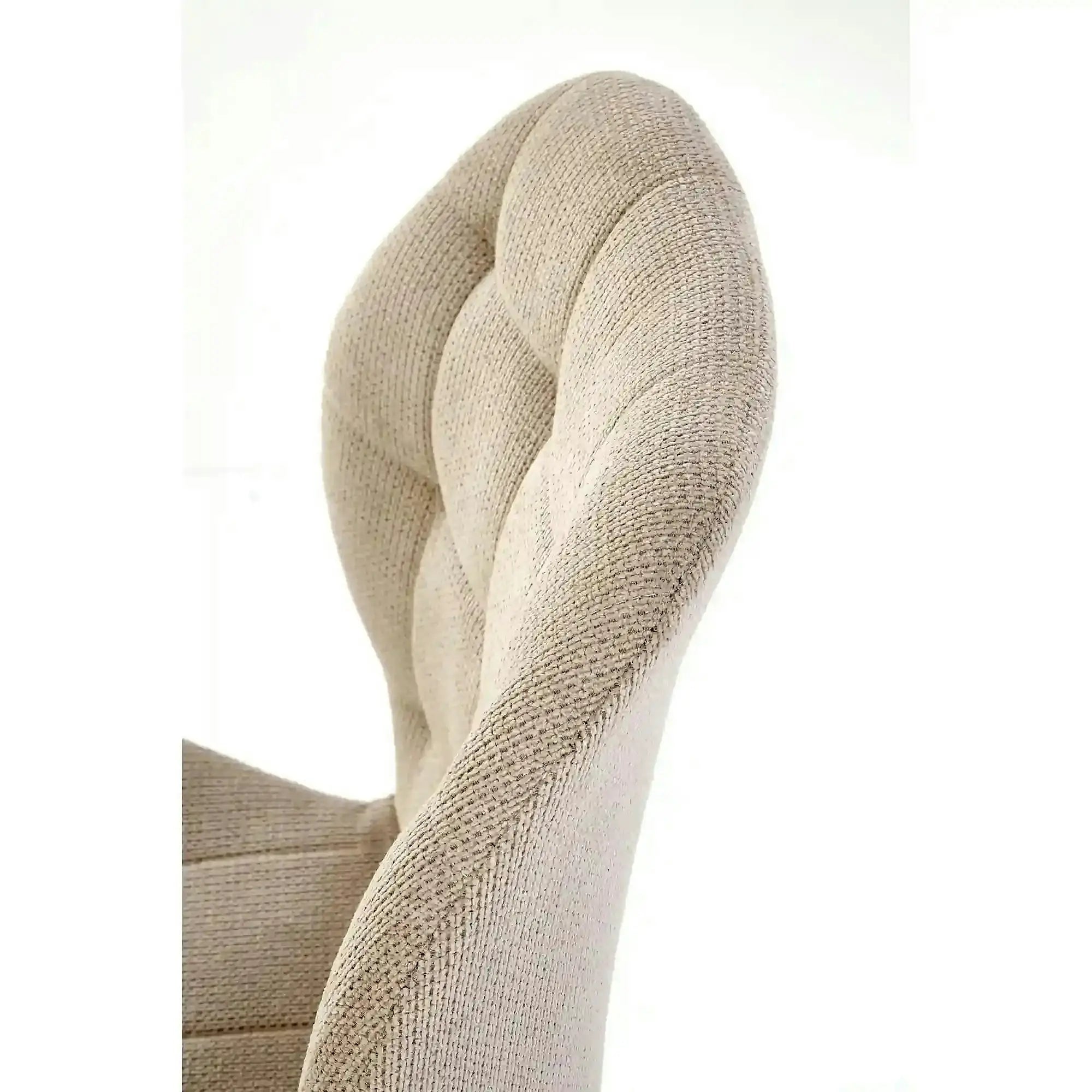 Scaun K548, bej/negru, stofa clasica/metal, 47x55x84 cm