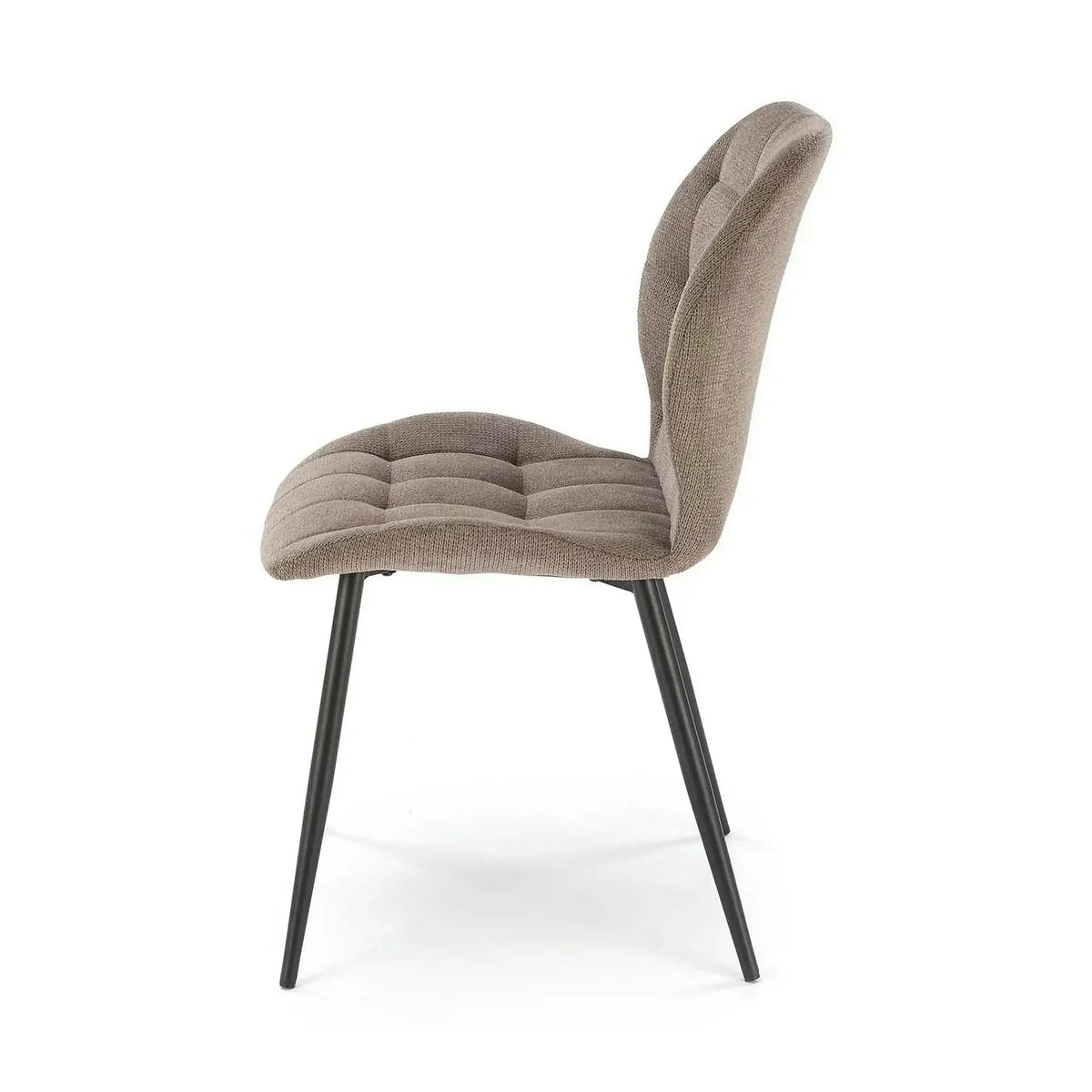 Scaun K548, gri/negru, stofa clasica/metal, 47x55x84 cm