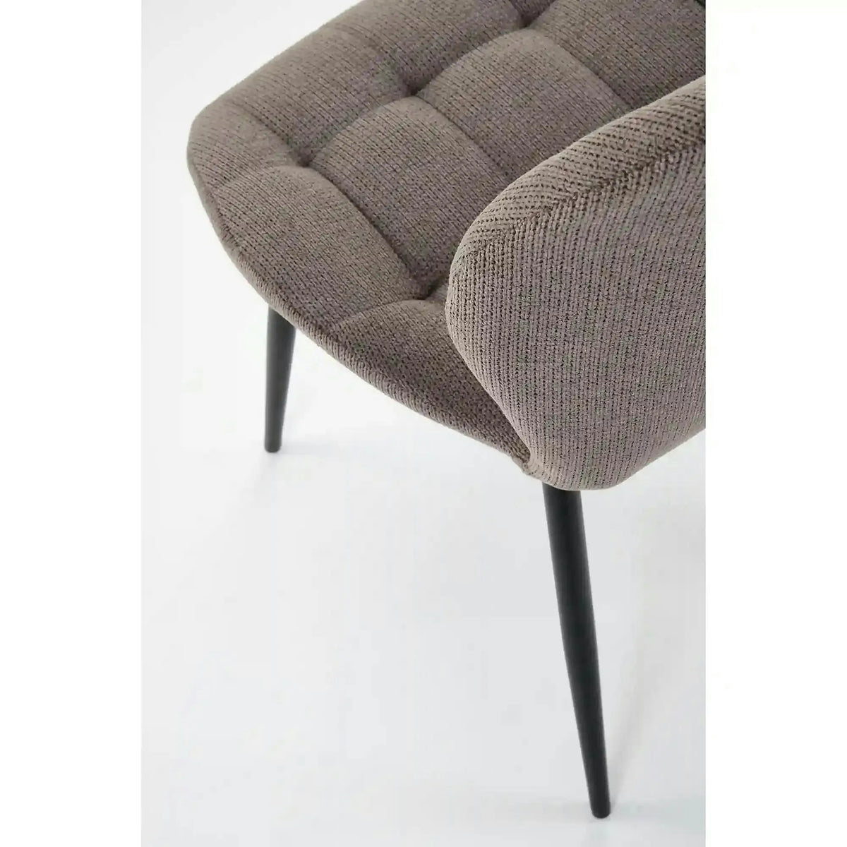 Scaun K548, gri/negru, stofa clasica/metal, 47x55x84 cm