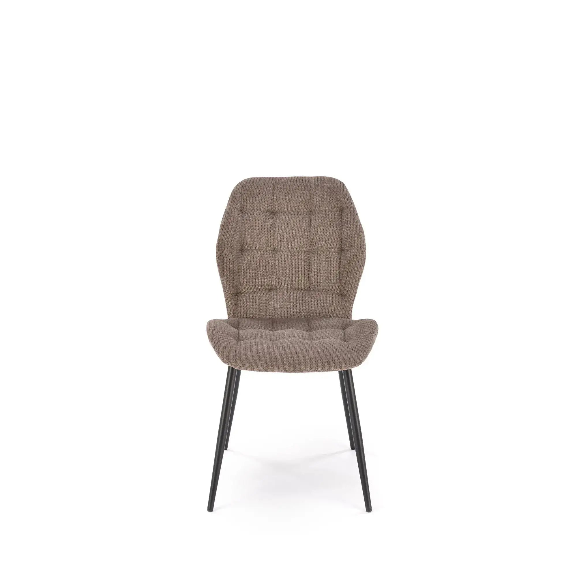 Scaun K548, gri/negru, stofa clasica/metal, 47x55x84 cm