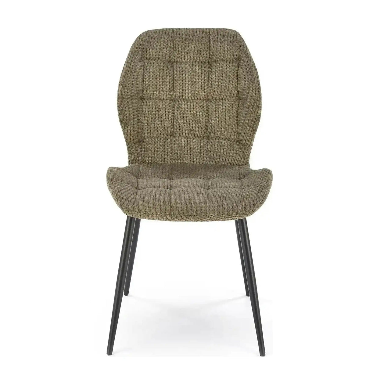Scaun K548, verde/negru, stofa clasica/metal, 47x55x84 cm