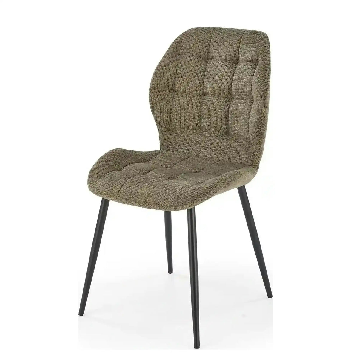 Scaun K548, verde/negru, stofa clasica/metal, 47x55x84 cm