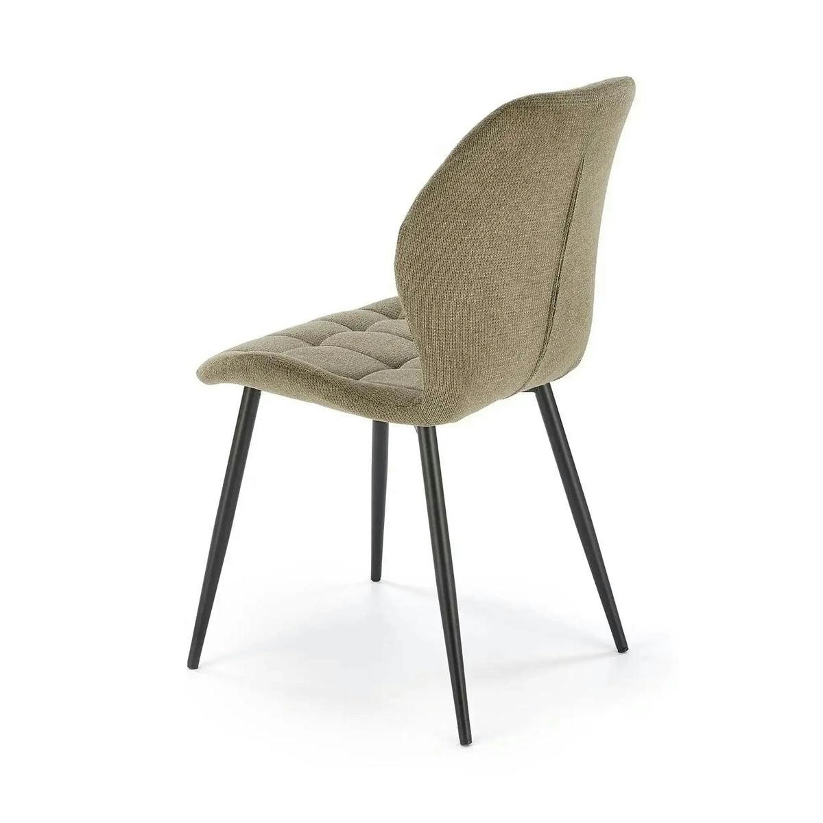 Scaun K548, verde/negru, stofa clasica/metal, 47x55x84 cm