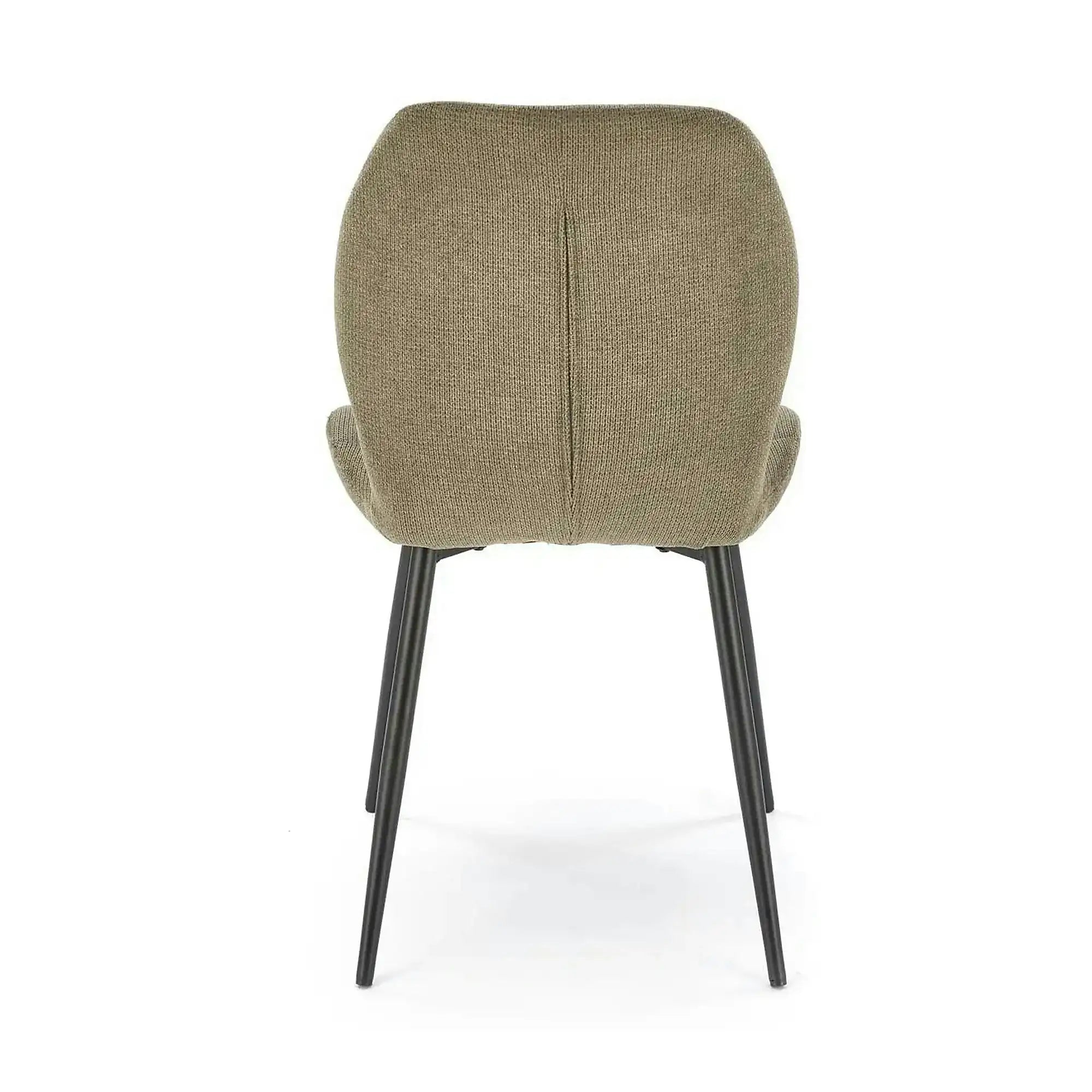 Scaun K548, verde/negru, stofa clasica/metal, 47x55x84 cm