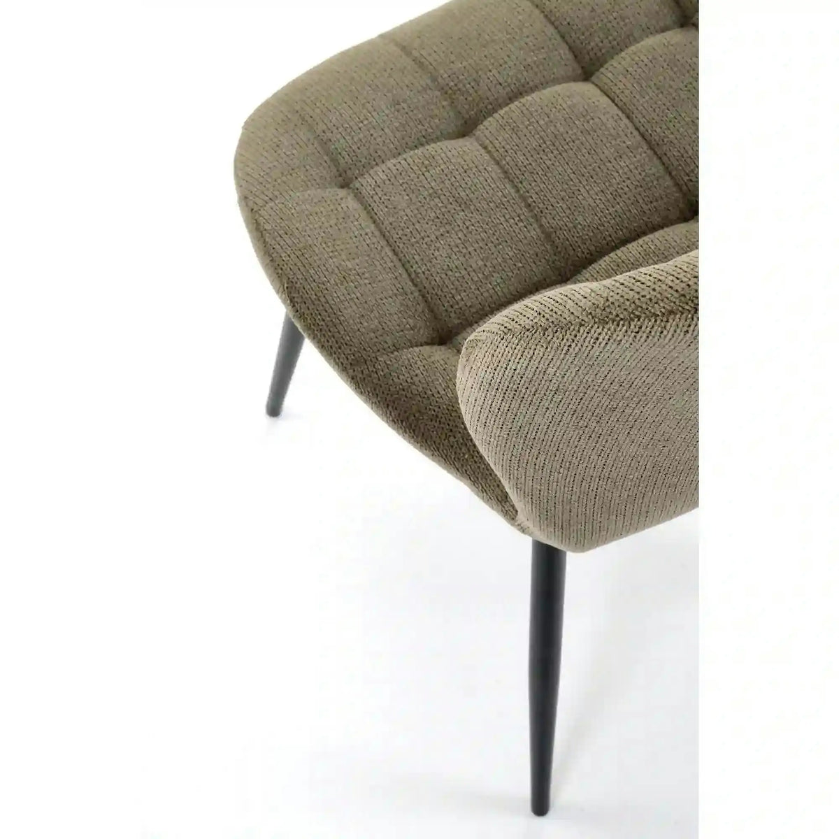 Scaun K548, verde/negru, stofa clasica/metal, 47x55x84 cm