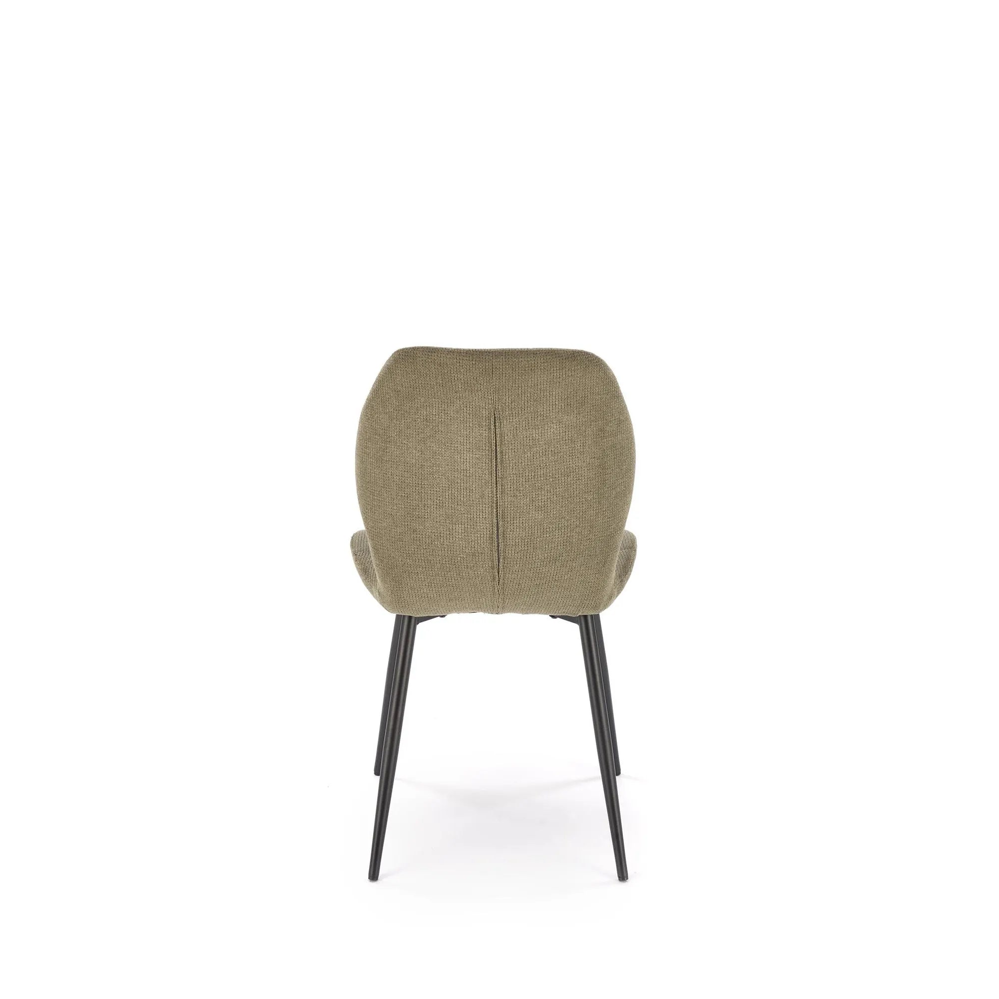 Scaun K548, verde/negru, stofa clasica/metal, 47x55x84 cm