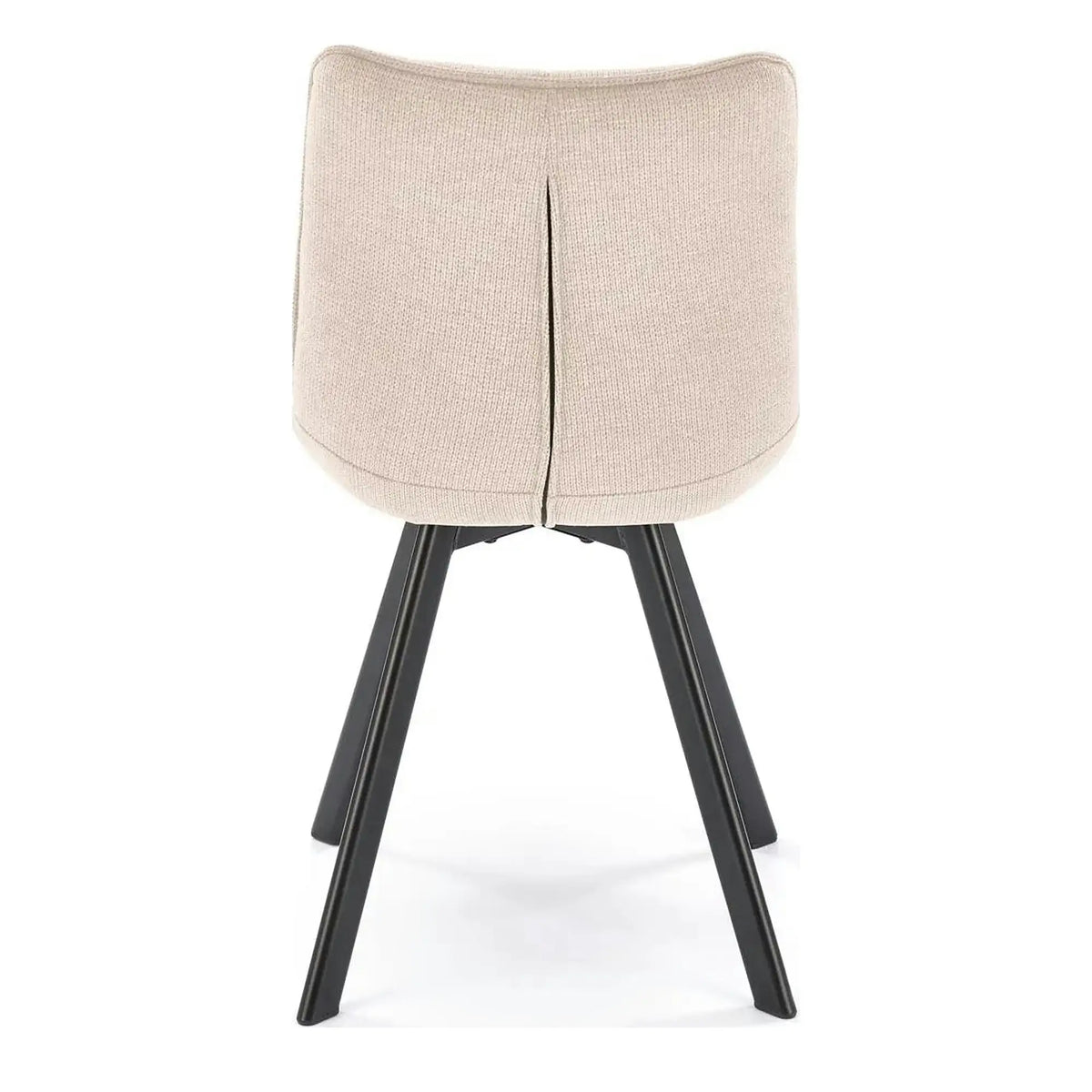 Scaun K549, bej/negru, stofa clasica/metal, 46x61x84 cm