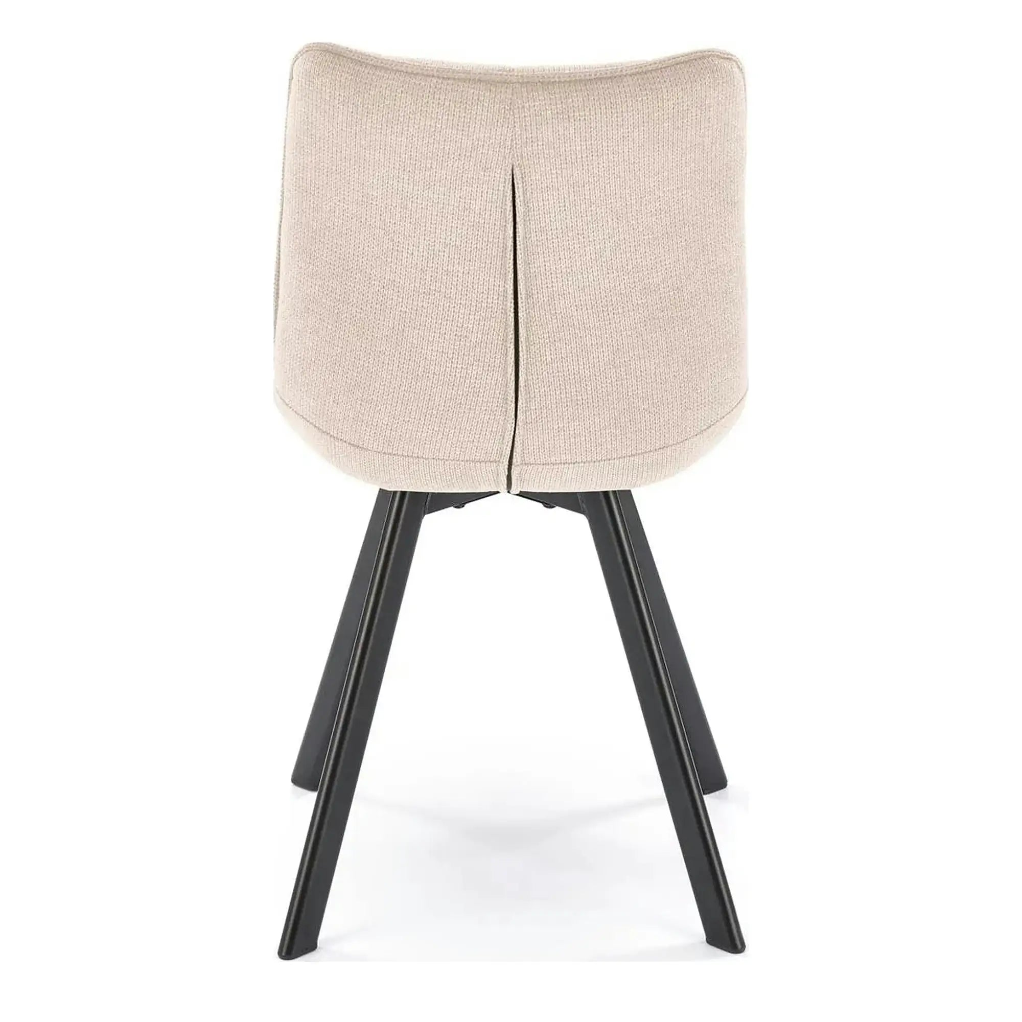 Scaun K549, bej/negru, stofa clasica/metal, 46x61x84 cm