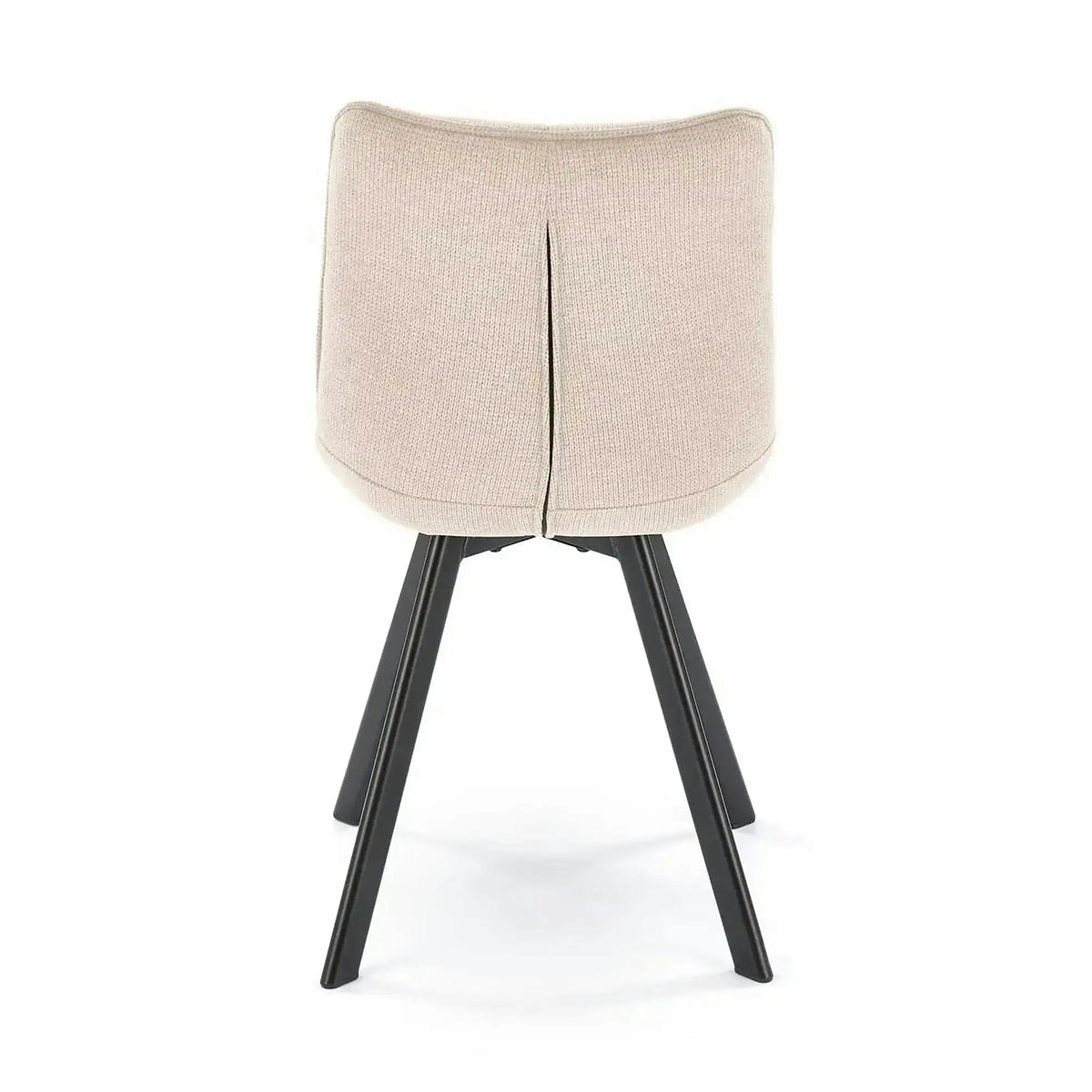Scaun K549, bej/negru, stofa clasica/metal, 46x61x84 cm