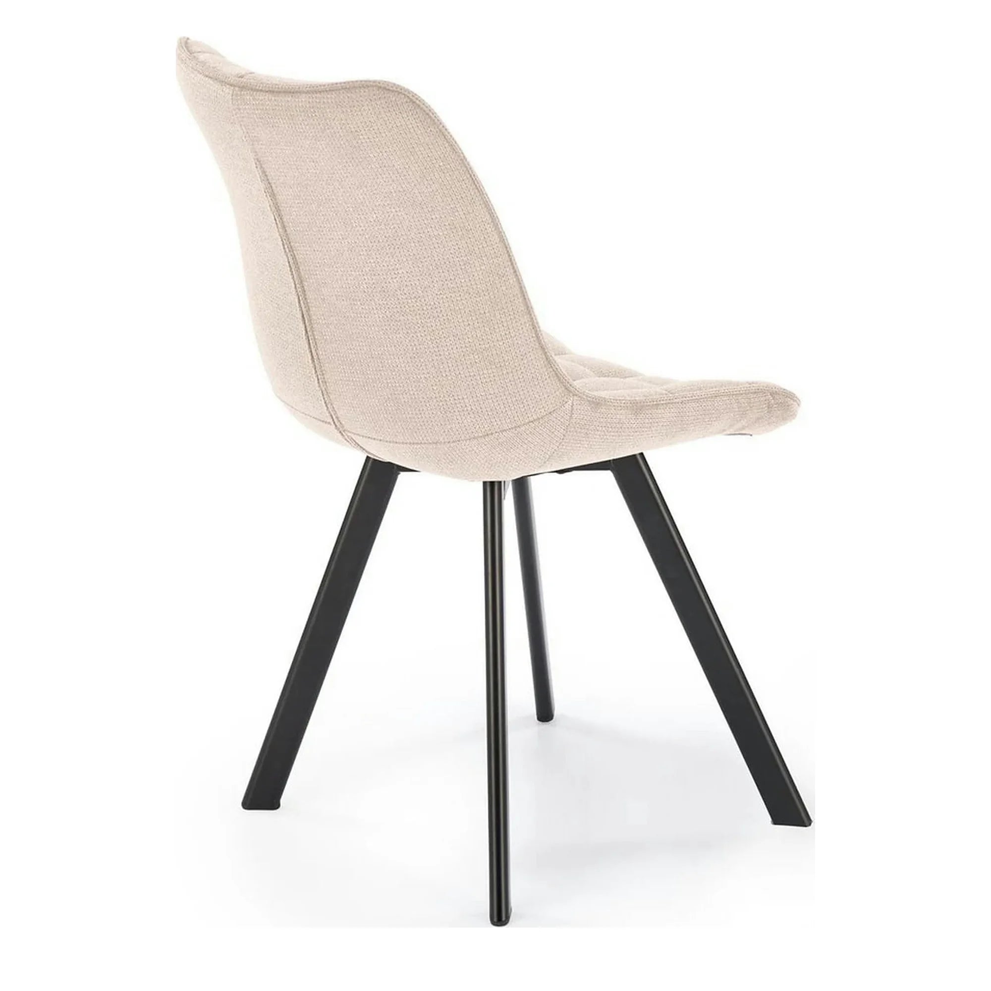 Scaun K549, bej/negru, stofa clasica/metal, 46x61x84 cm