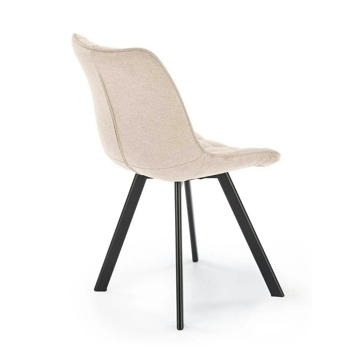 Scaun K549, bej/negru, stofa clasica/metal, 46x61x84 cm