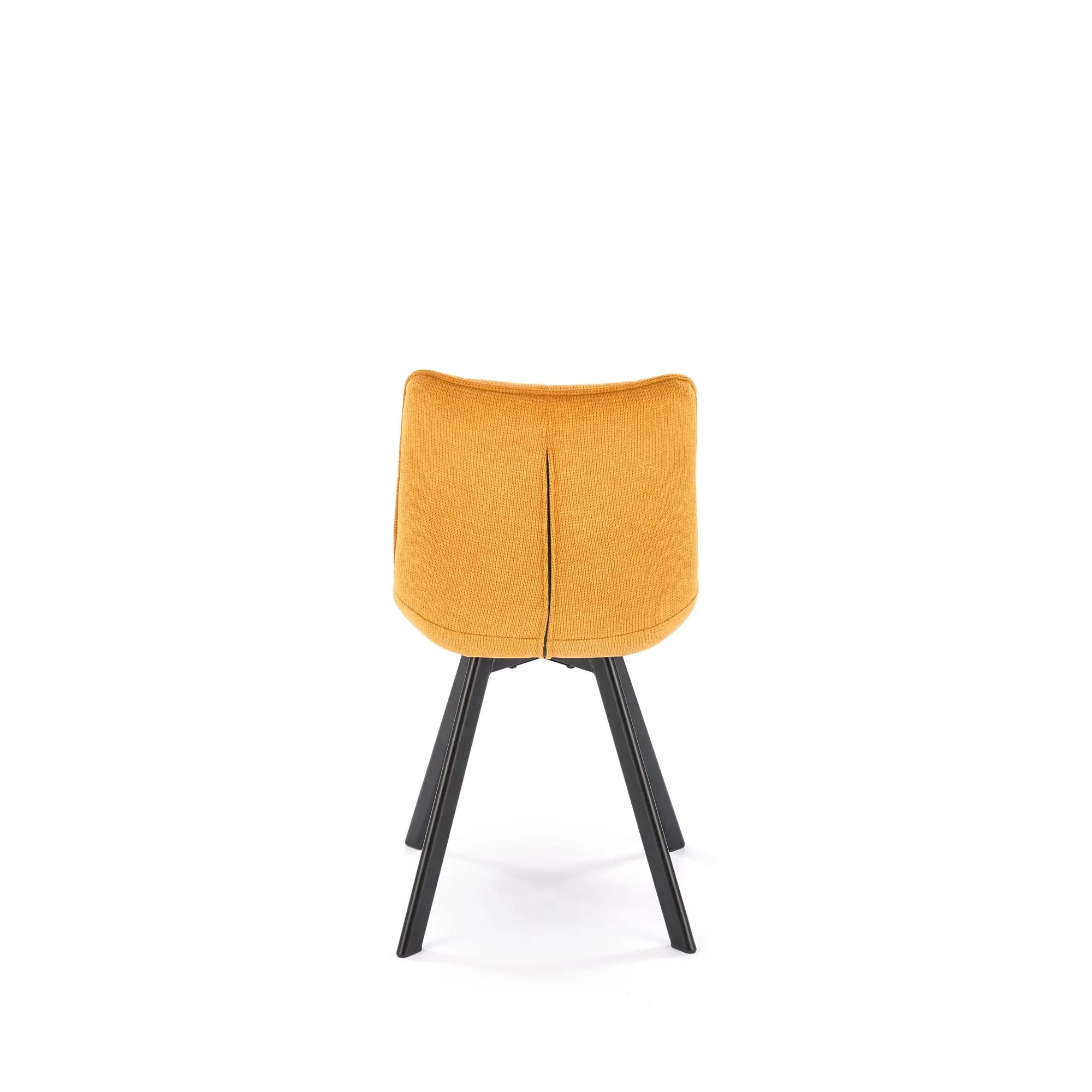 Scaun K549, galben/negru, stofa clasica/metal, 46x61x84 cm