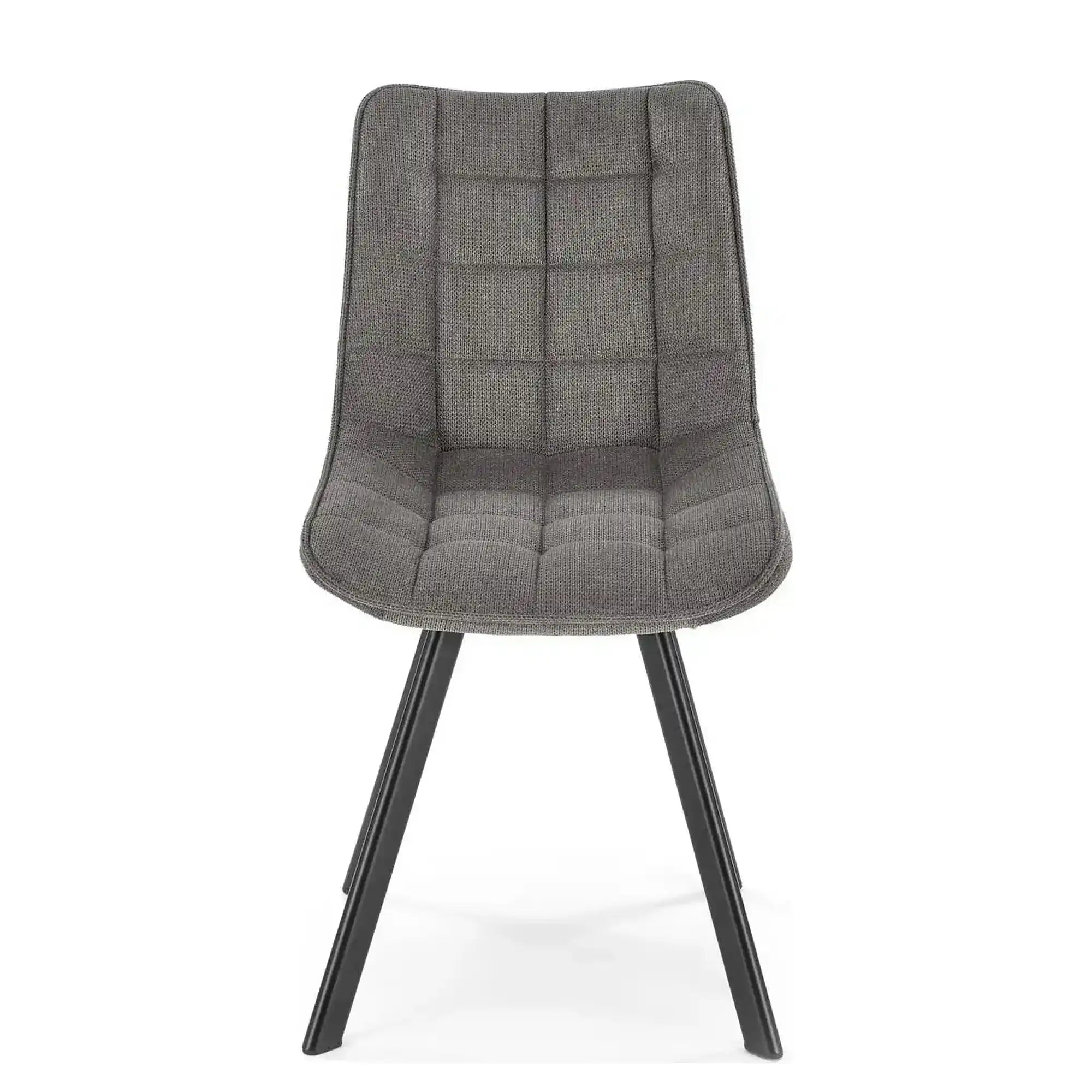 Scaun K549, gri/negru, stofa clasica/metal, 46x61x84 cm