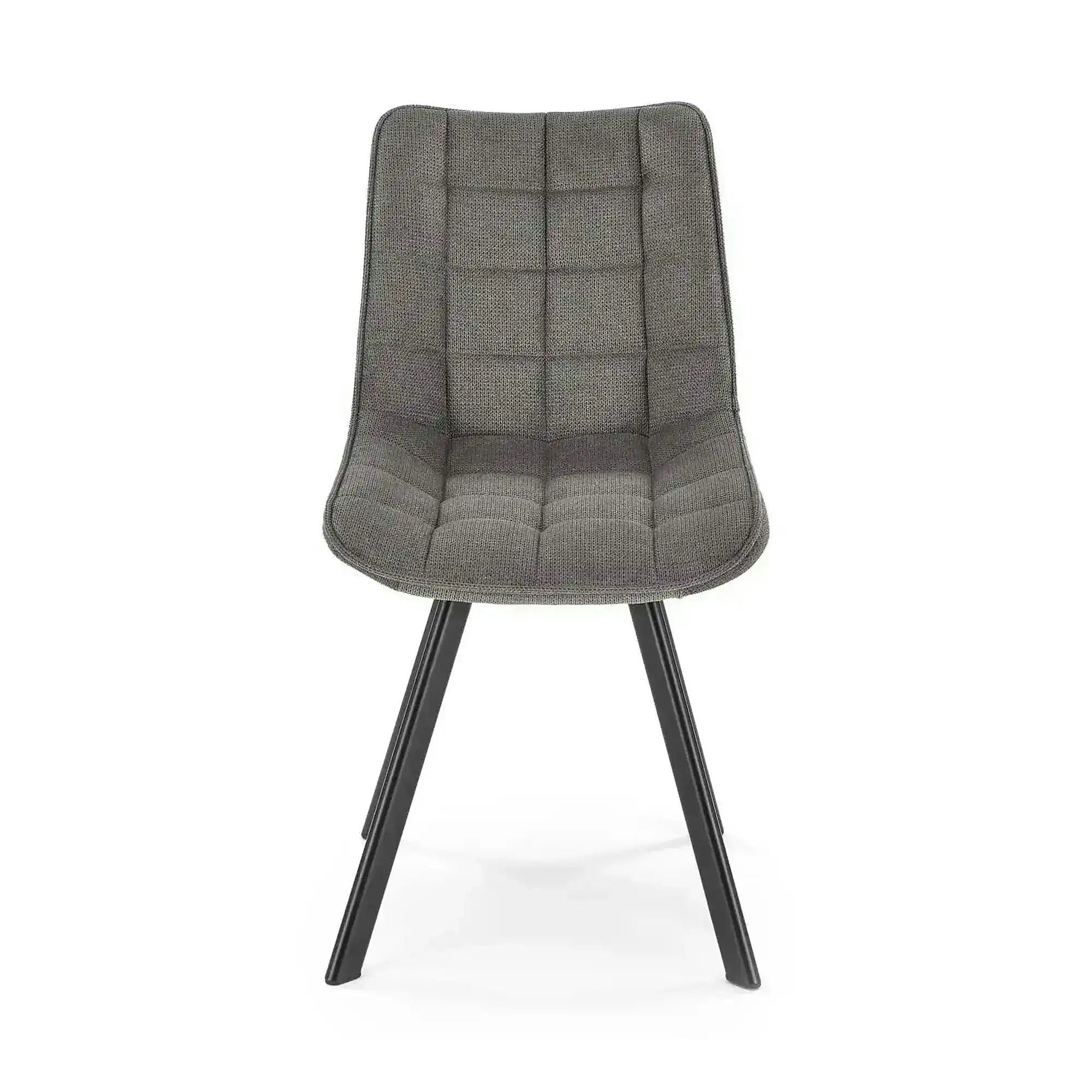 Scaun K549, gri/negru, stofa clasica/metal, 46x61x84 cm