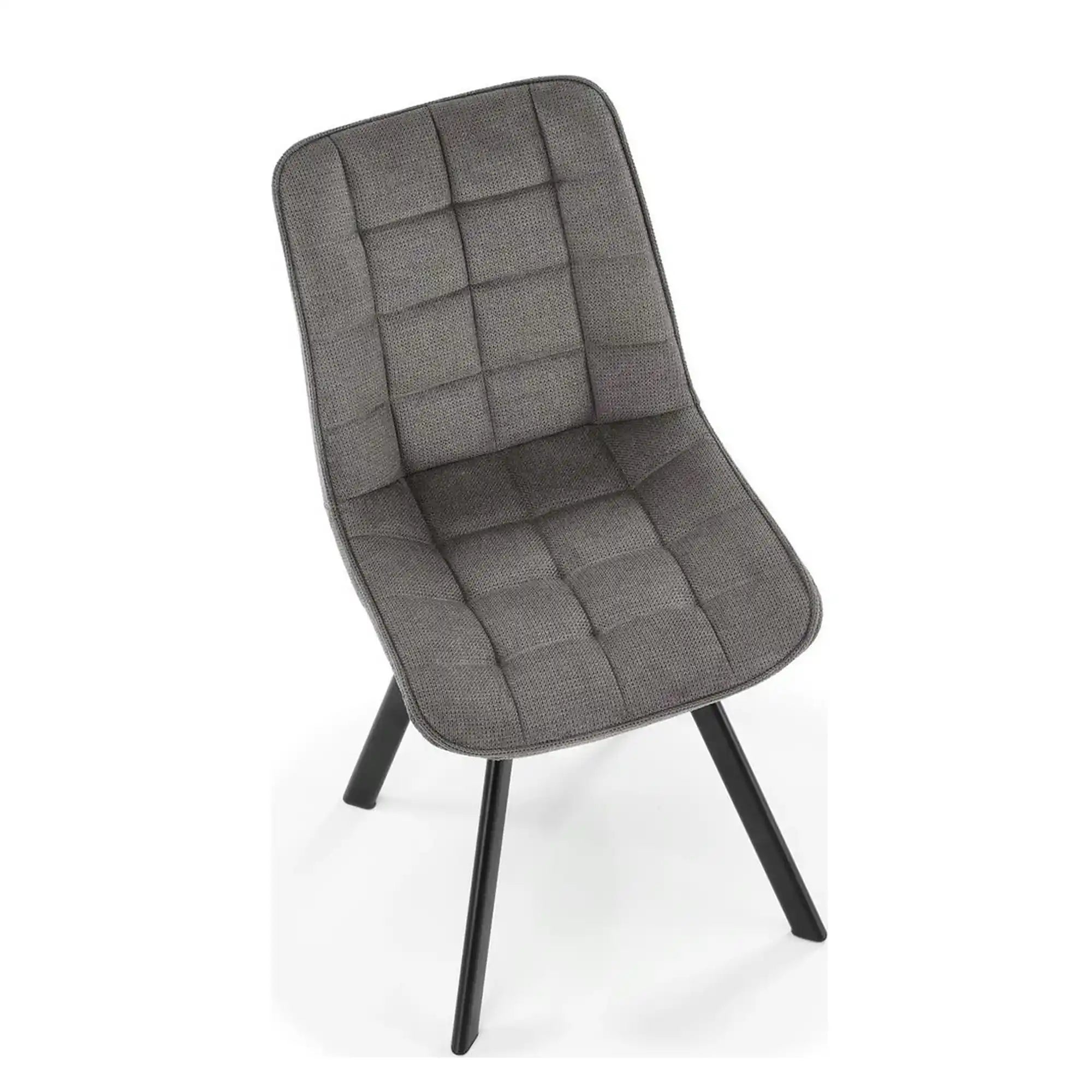 Scaun K549, gri/negru, stofa clasica/metal, 46x61x84 cm