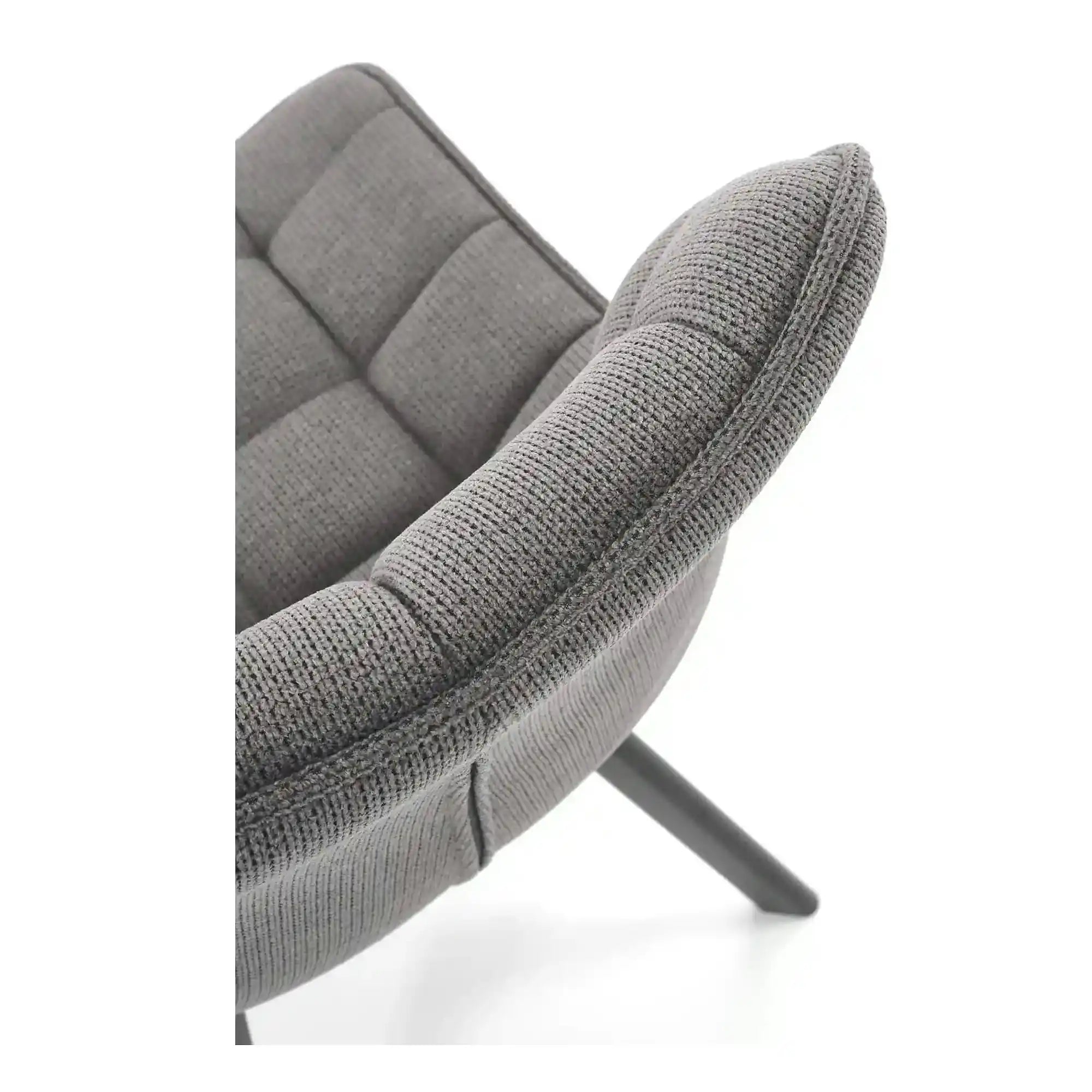 Scaun K549, gri/negru, stofa clasica/metal, 46x61x84 cm