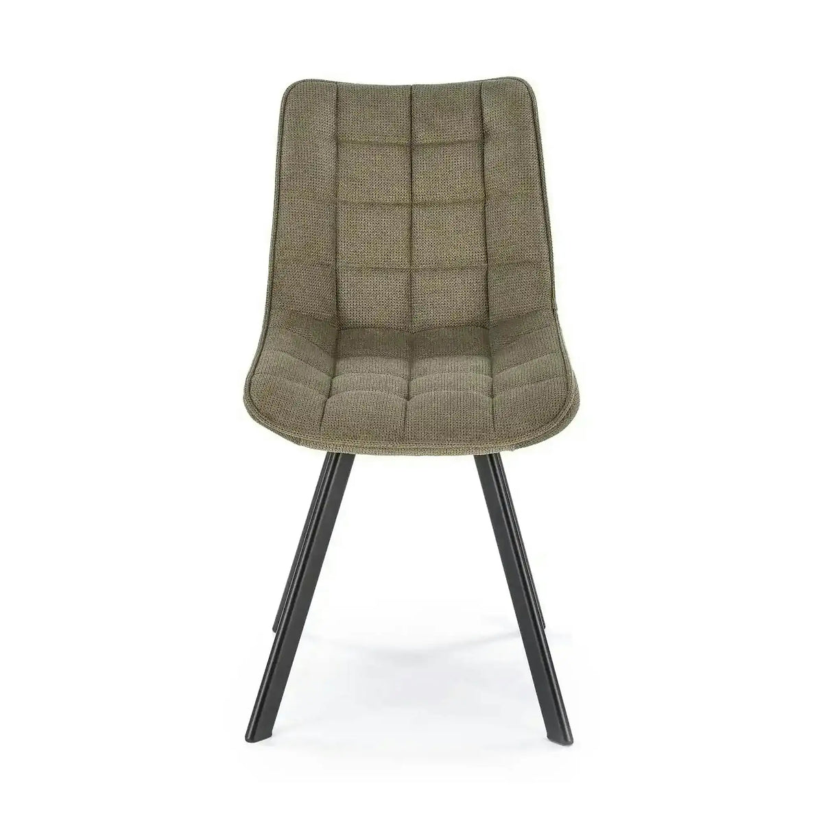 Scaun K549, verde/negru, stofa clasica/metal, 46x61x84 cm