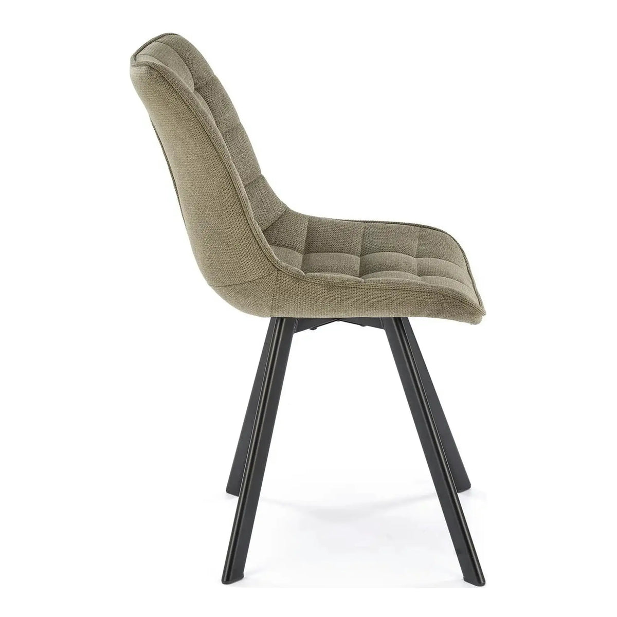 Scaun K549, verde/negru, stofa clasica/metal, 46x61x84 cm