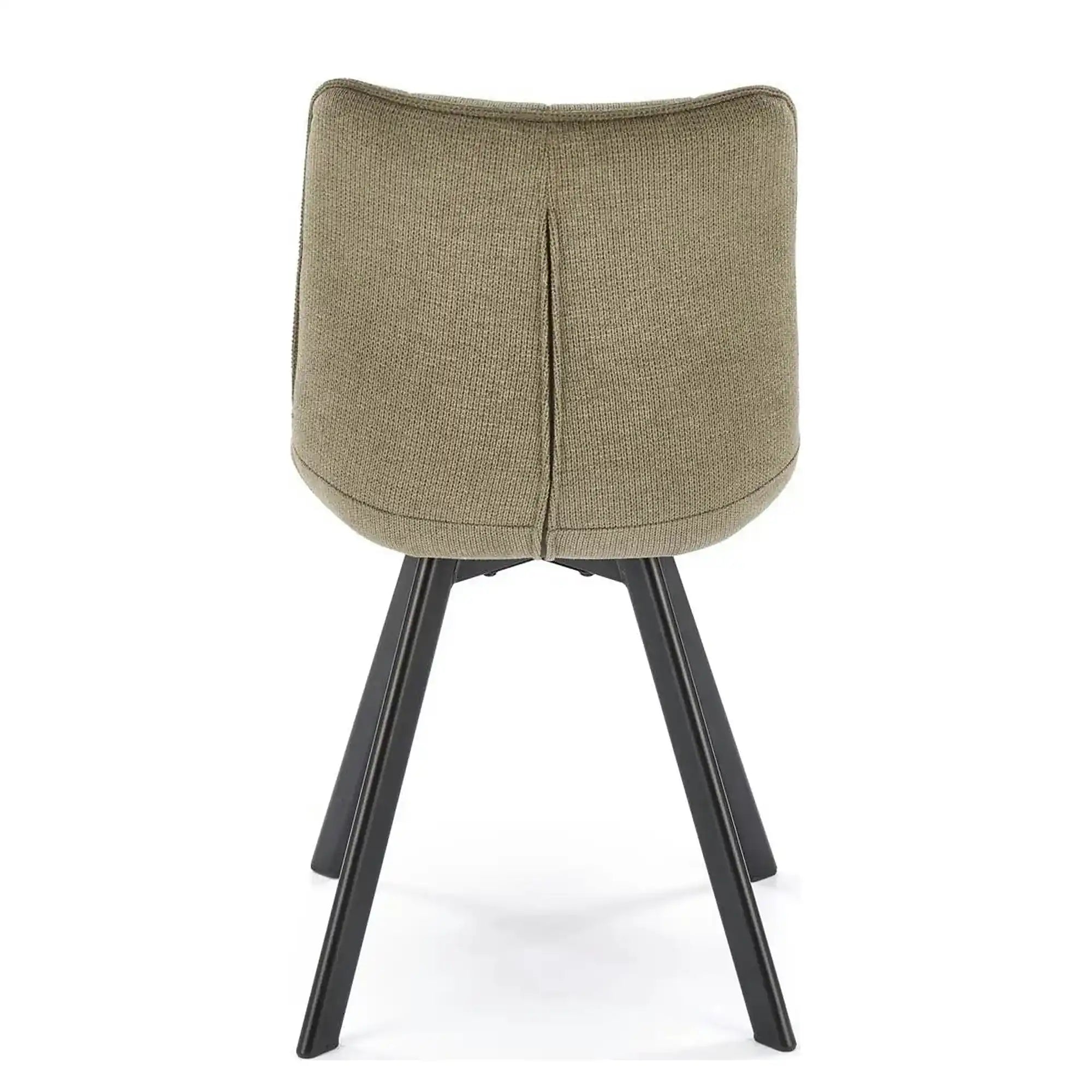 Scaun K549, verde/negru, stofa clasica/metal, 46x61x84 cm