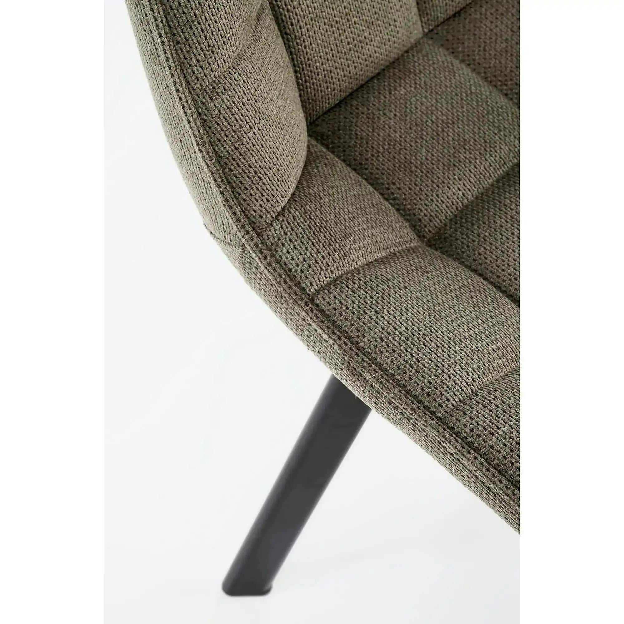 Scaun K549, verde/negru, stofa clasica/metal, 46x61x84 cm