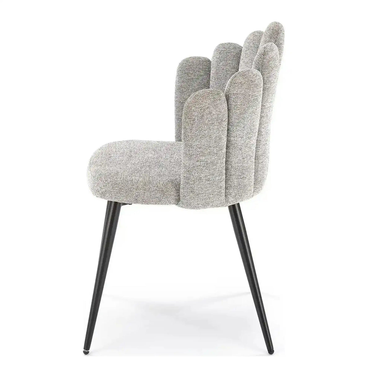 Scaun K552, gri/negru, stofa clasica/metal, 53x53x83 cm
