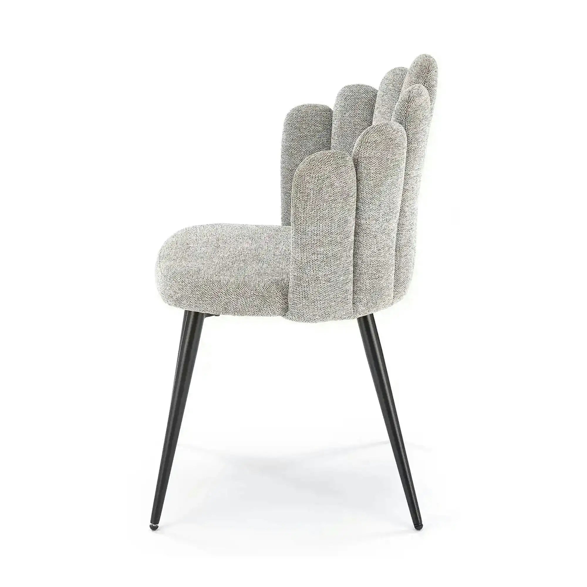 Scaun K552, gri/negru, stofa clasica/metal, 53x53x83 cm