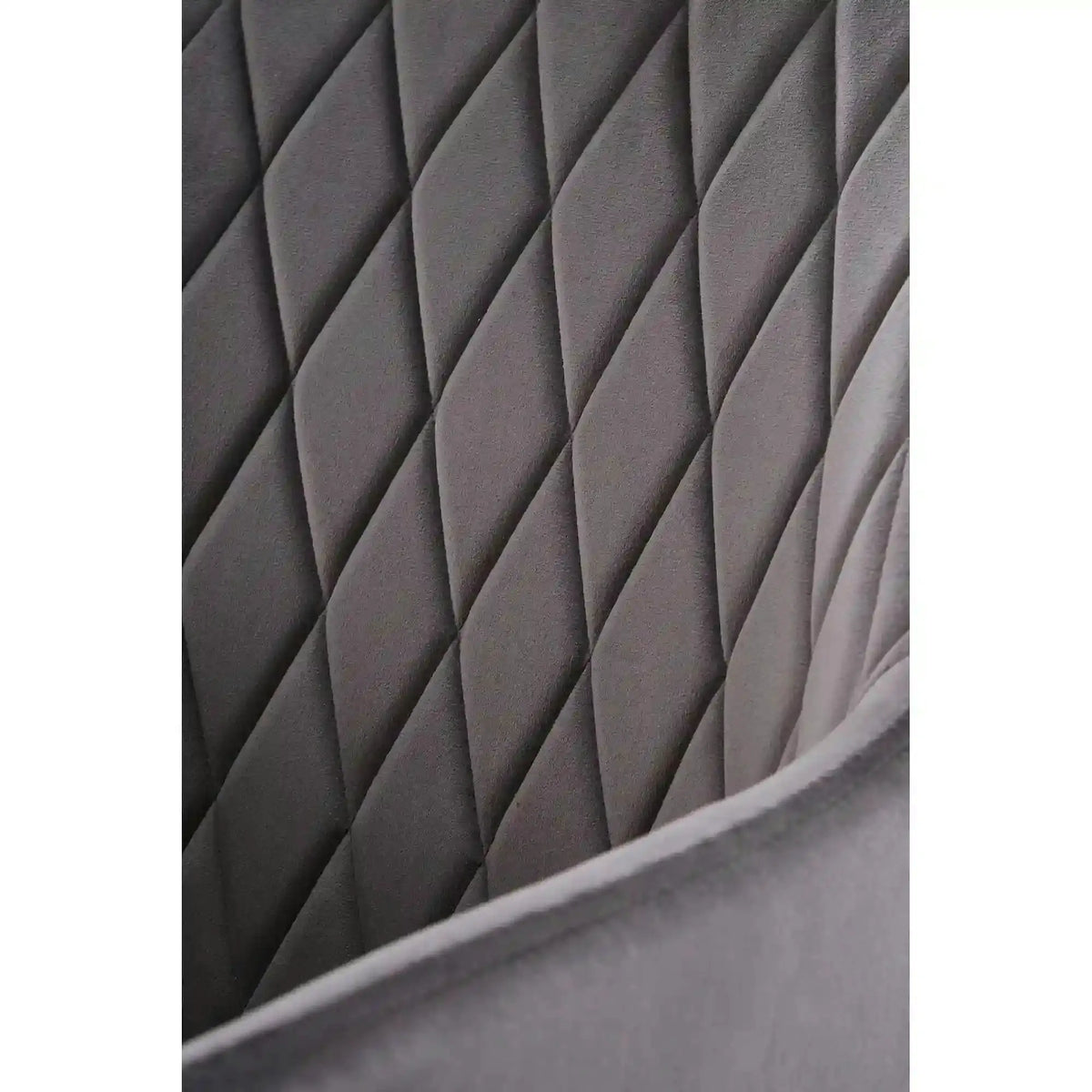 Scaun K558, gri/negru, stofa catifelata/metal, 59x60x86 cm