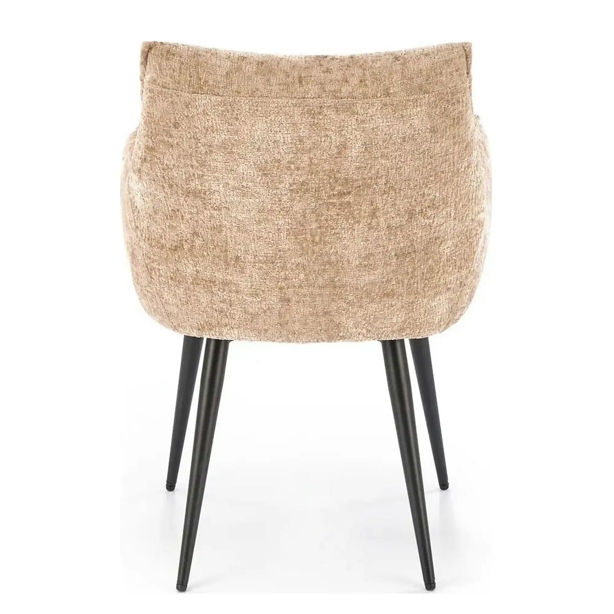 Scaun K559, bej/negru, stofa clasica/metal, 60x59x85 cm