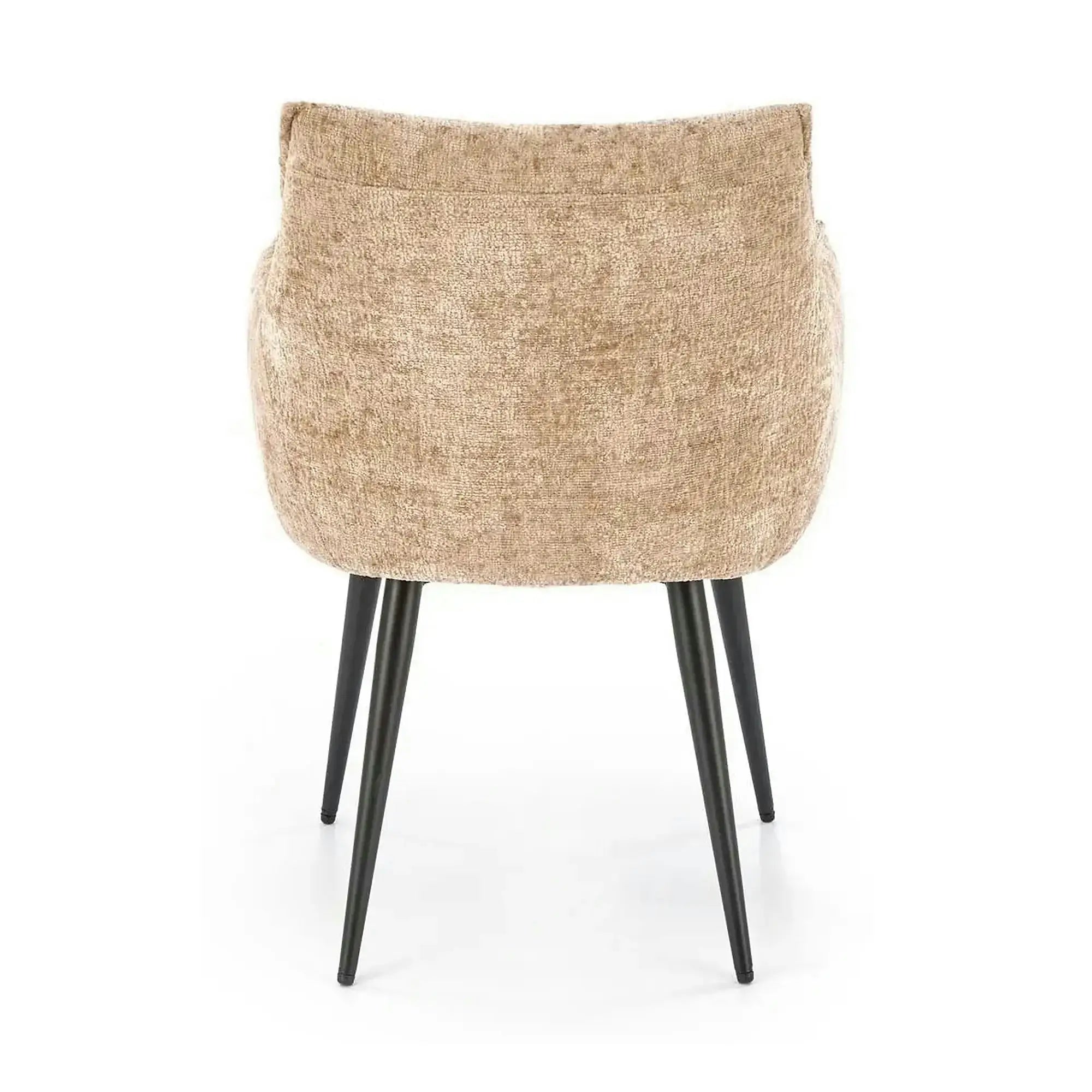 Scaun K559, bej/negru, stofa clasica/metal, 60x59x85 cm