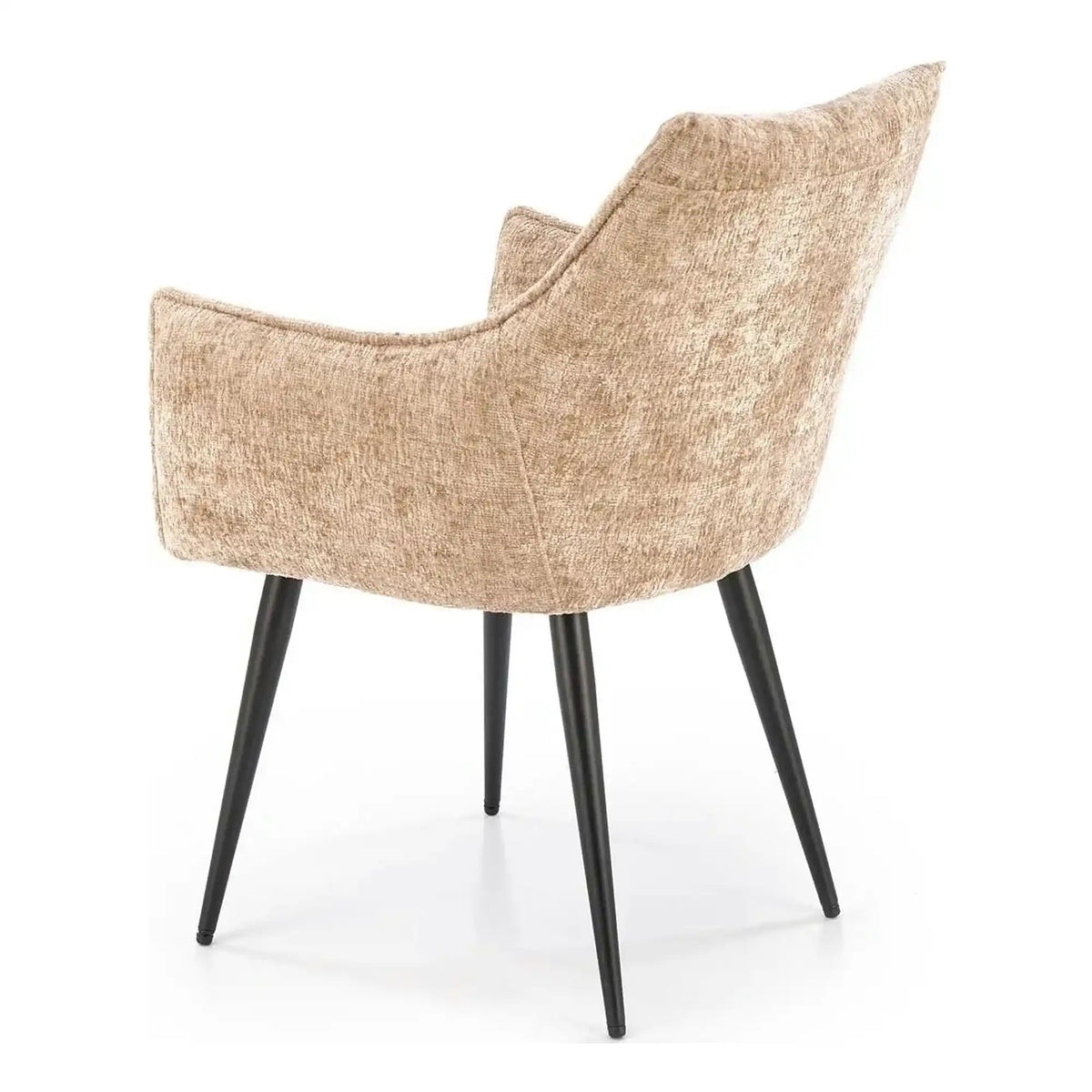 Scaun K559, bej/negru, stofa clasica/metal, 60x59x85 cm