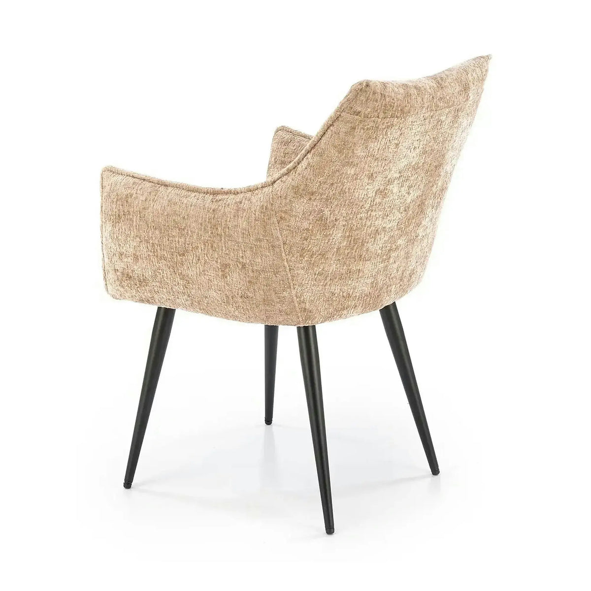 Scaun K559, bej/negru, stofa clasica/metal, 60x59x85 cm