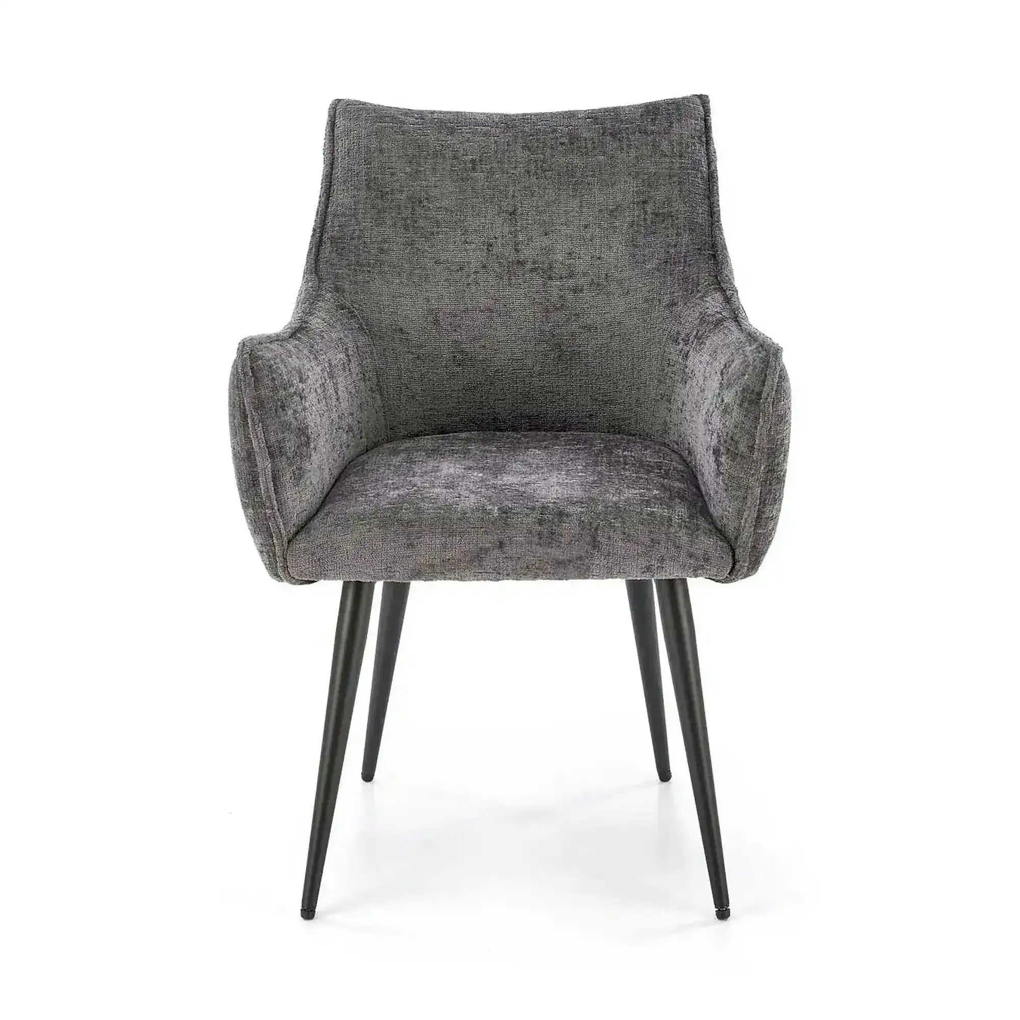 Scaun K559, gri/negru, stofa clasica/metal, 60x59x85 cm