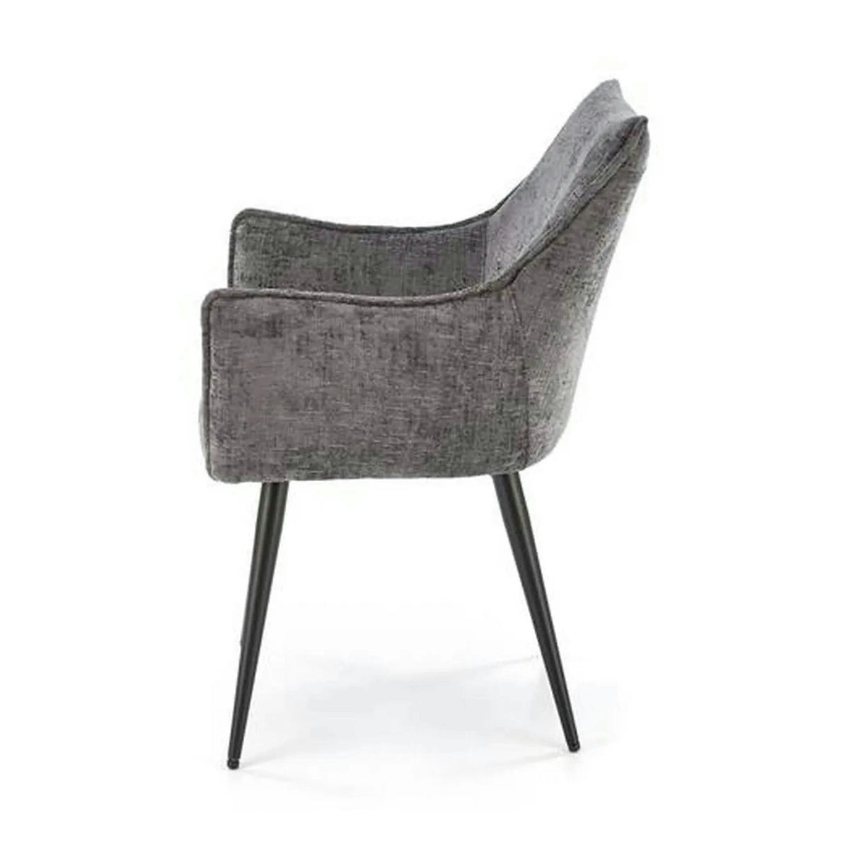 Scaun K559, gri/negru, stofa clasica/metal, 60x59x85 cm