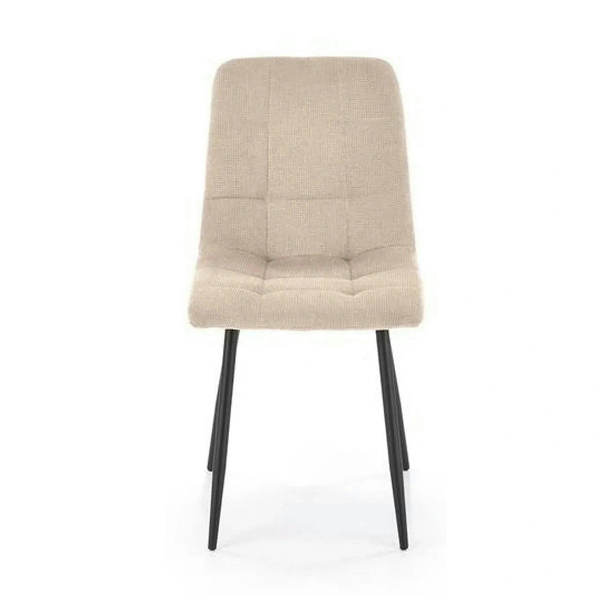 Scaun K560, bej/negru, stofa clasica/metal, 45x53x88 cm