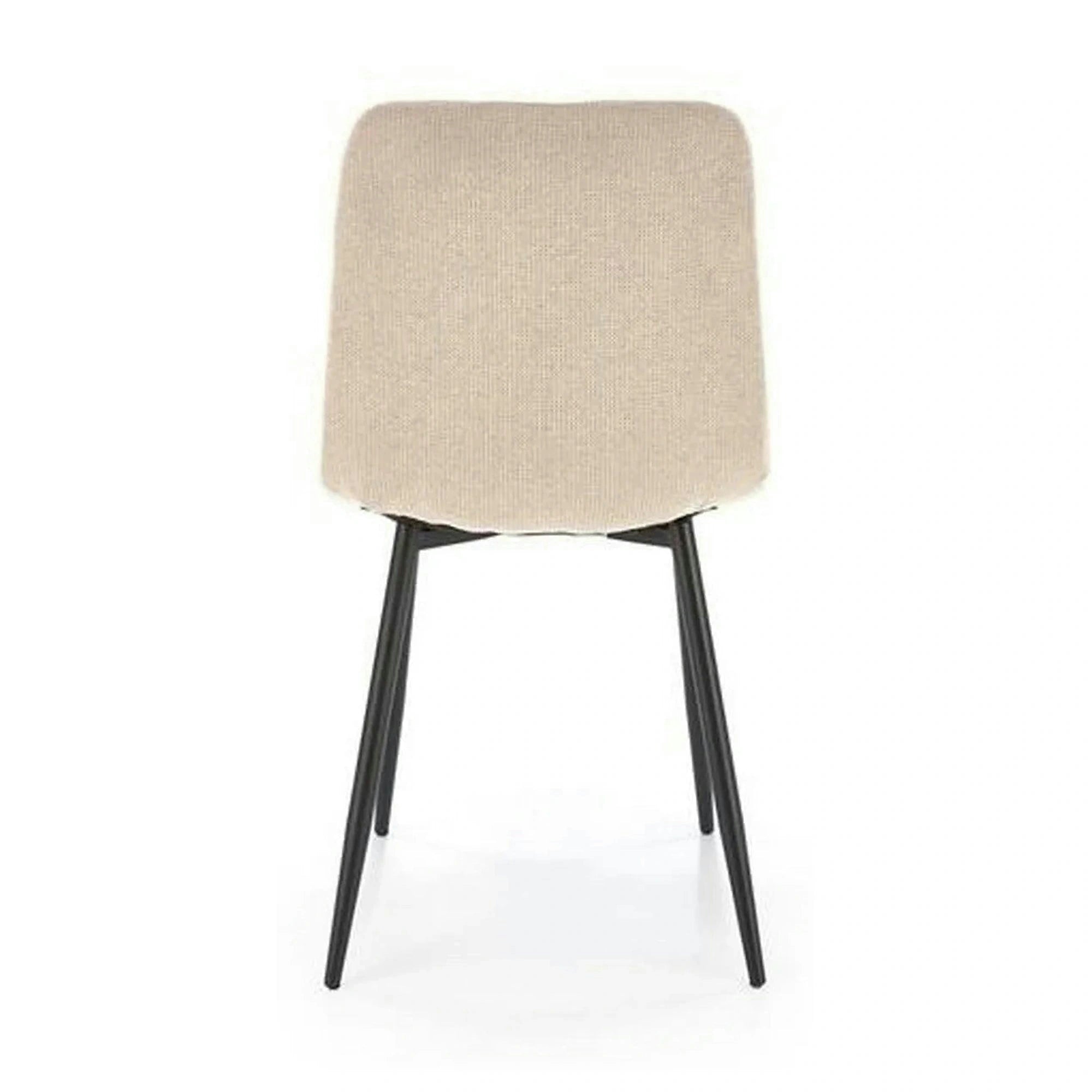 Scaun K560, bej/negru, stofa clasica/metal, 45x53x88 cm