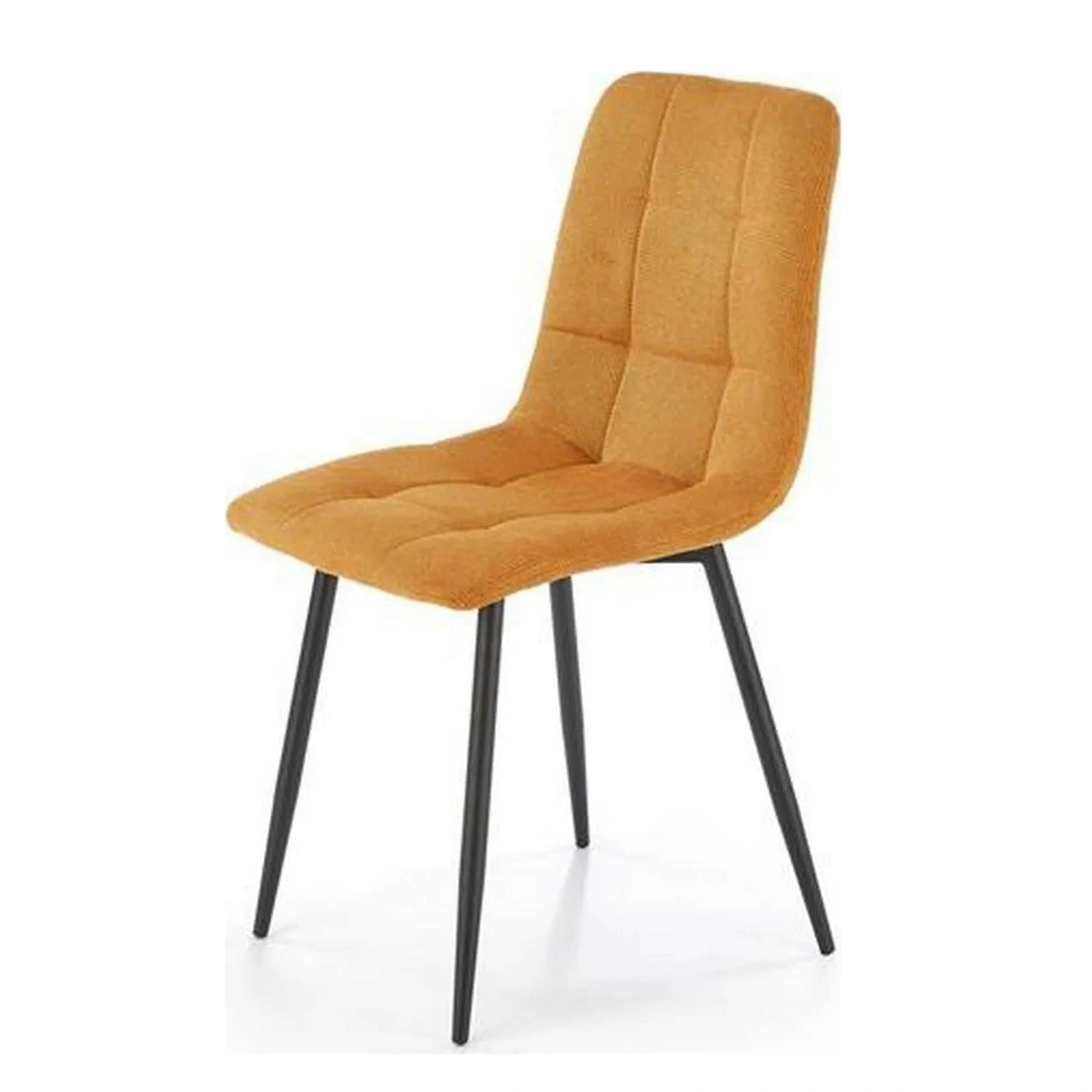 Scaun K560, galben/negru, stofa clasica/metal, 45x53x88 cm