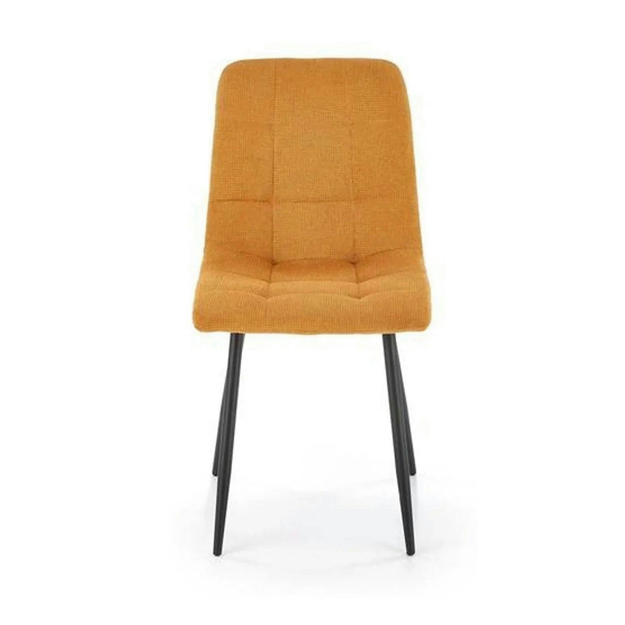 Scaun K560, galben/negru, stofa clasica/metal, 45x53x88 cm