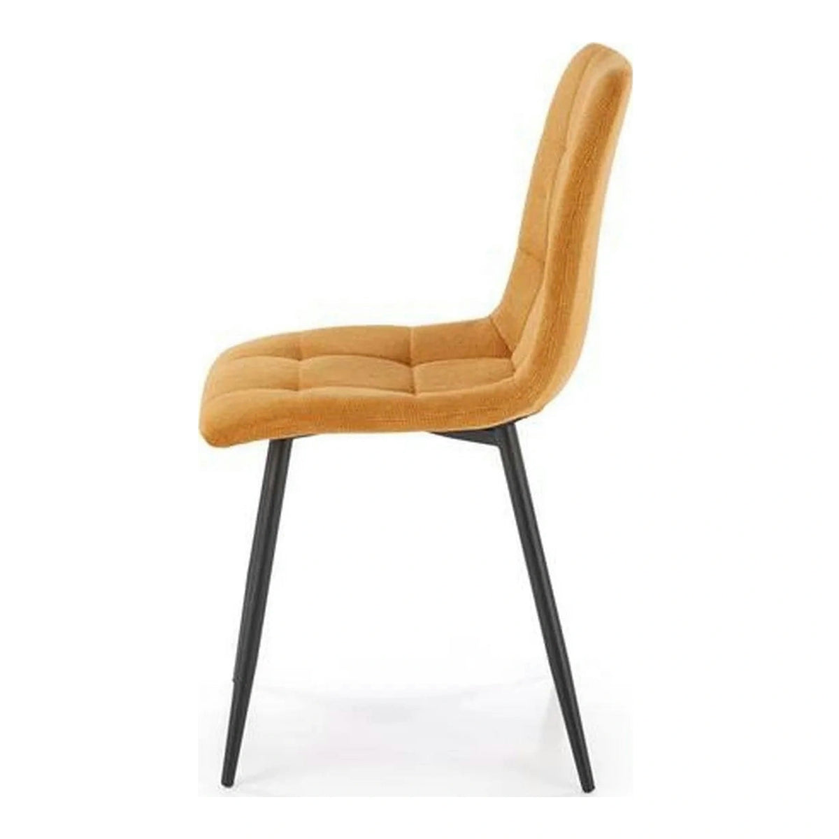 Scaun K560, galben/negru, stofa clasica/metal, 45x53x88 cm