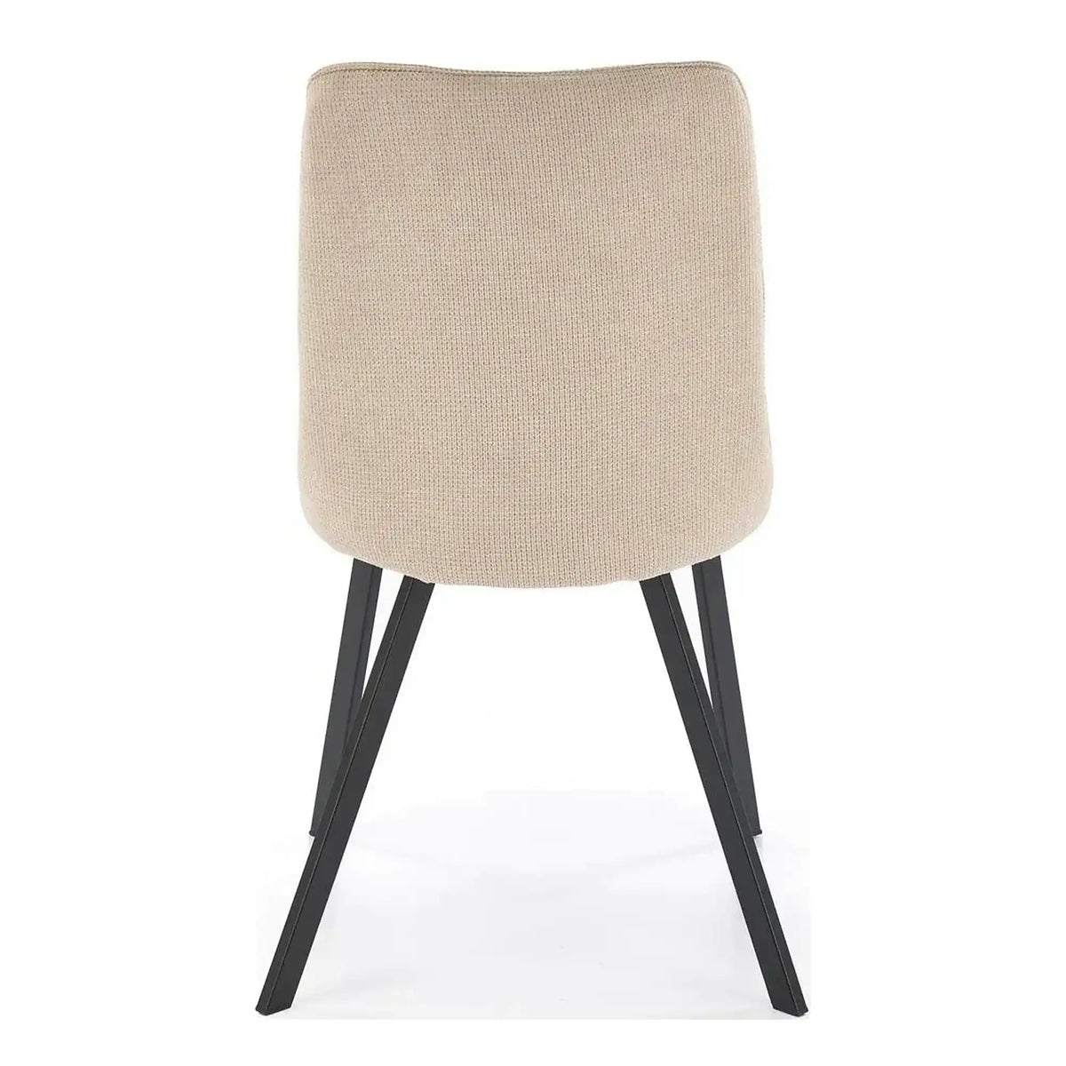 Scaun K561, bej/negru, stofa clasica/metal, 44x58x85 cm