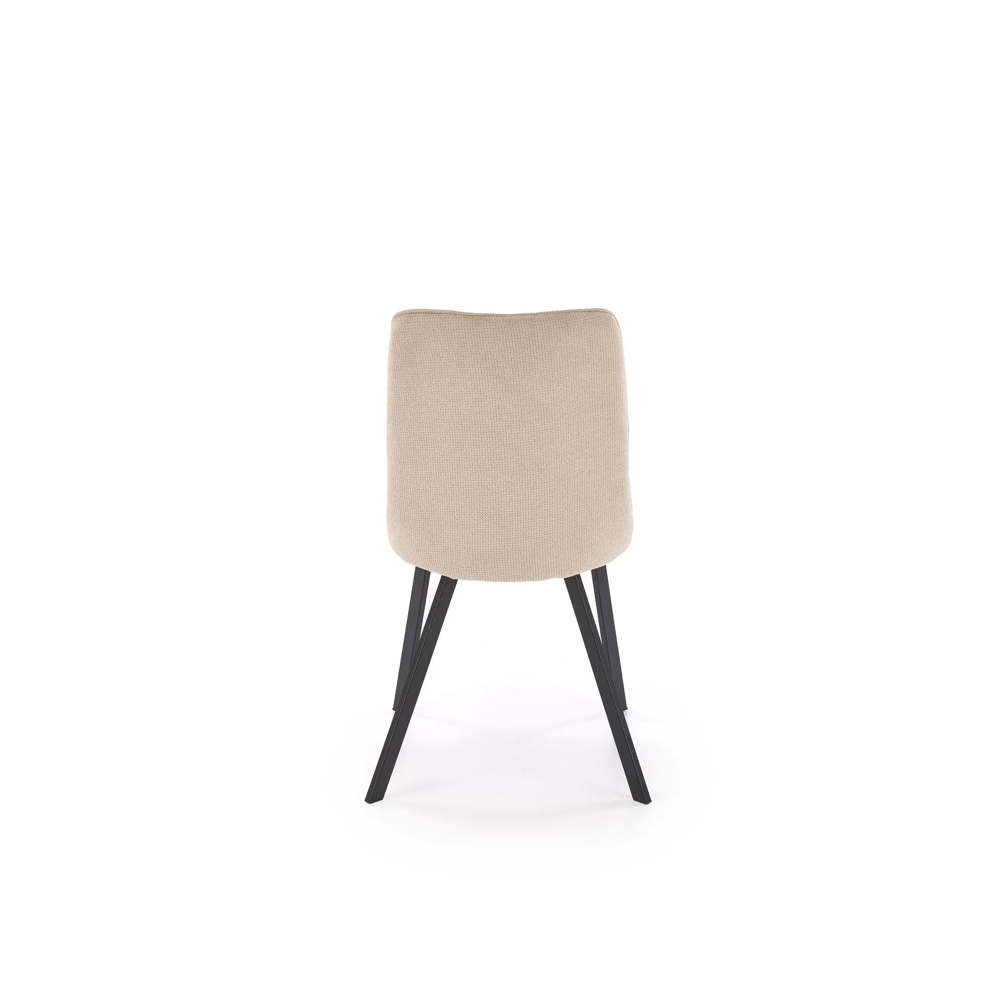 Scaun K561, bej/negru, stofa clasica/metal, 44x58x85 cm