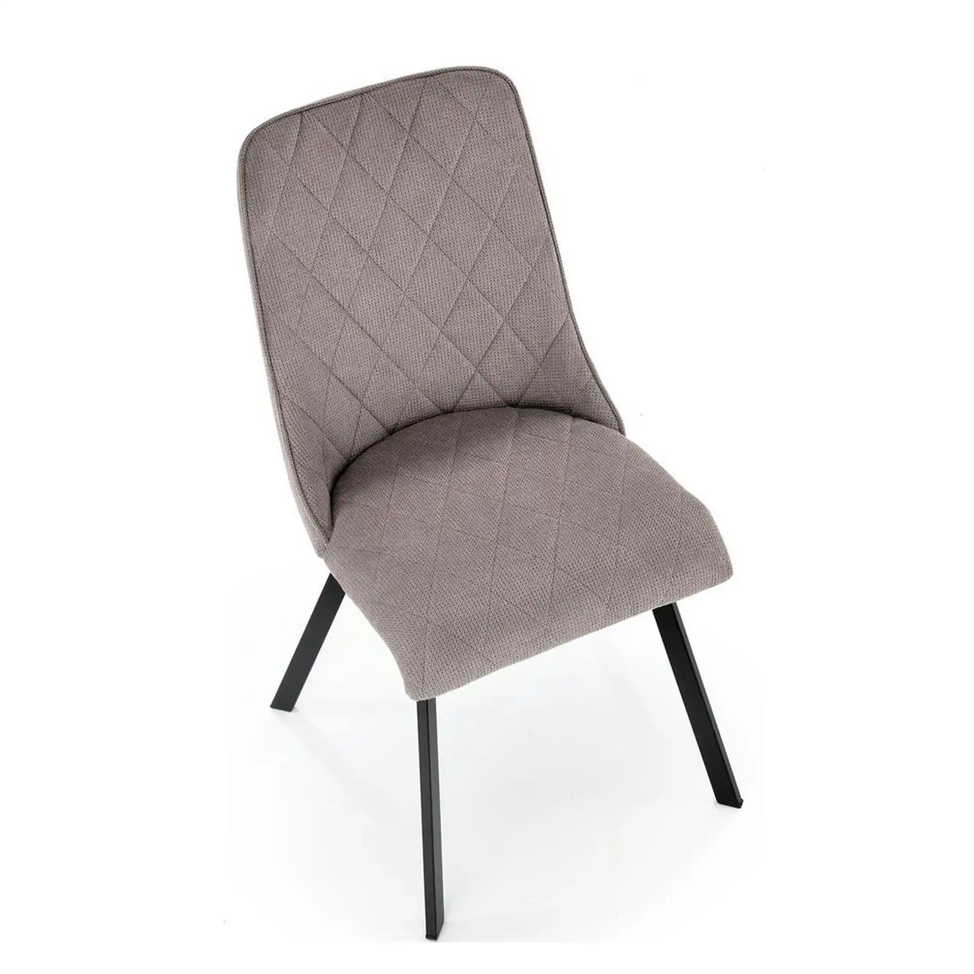 Scaun K561, gri/negru, stofa clasica/metal, 44x58x85 cm